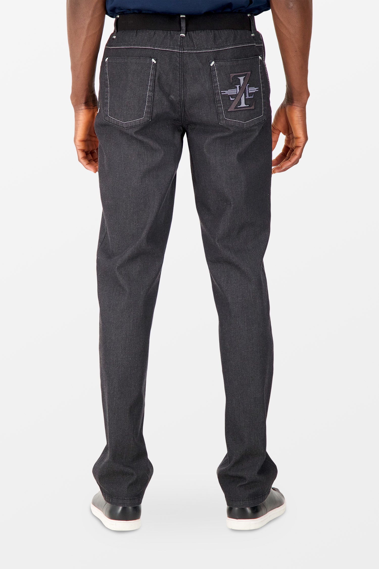 Zilli Blue Ceinture Maille Jeans