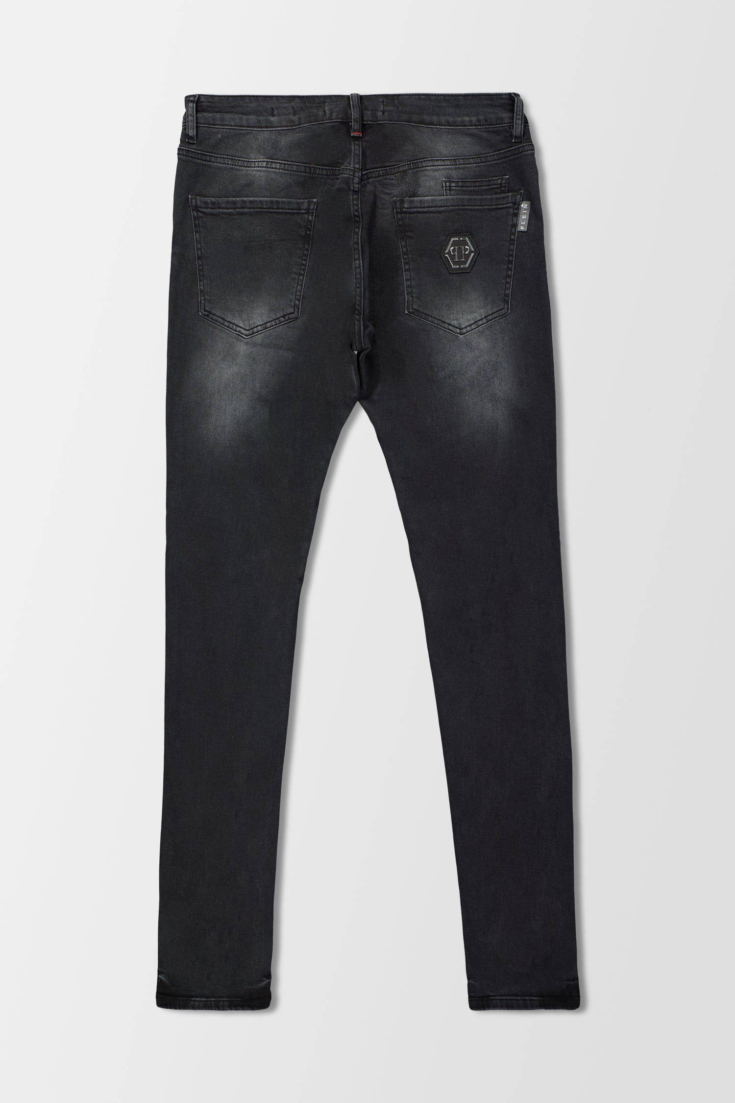 Philipp Plein Dirty Eyes Super Straight Cut Statement Jeans