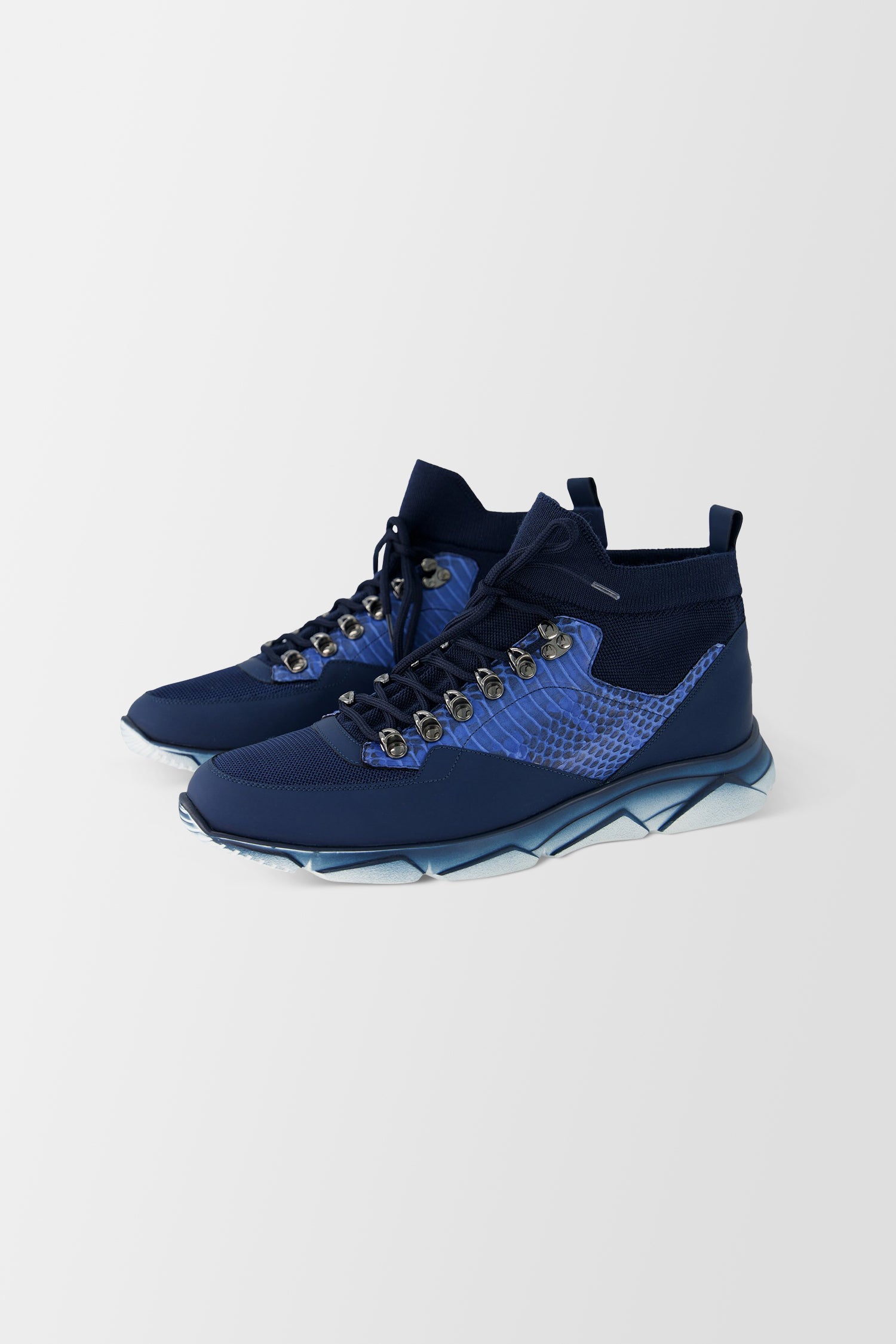 Zilli Blue Rubber Sneakers