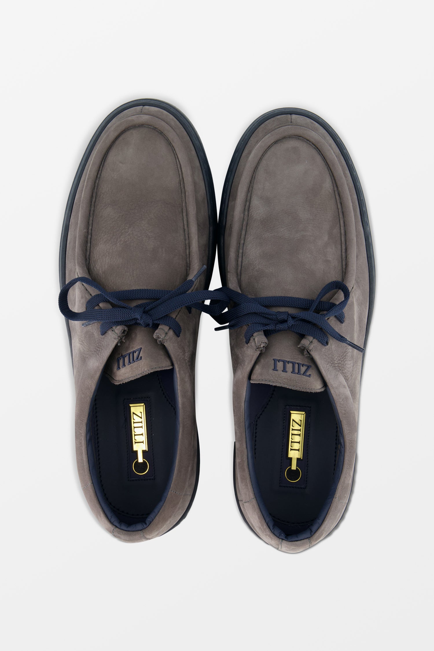 Zilli Grafite Grey Nubuck Moccasins