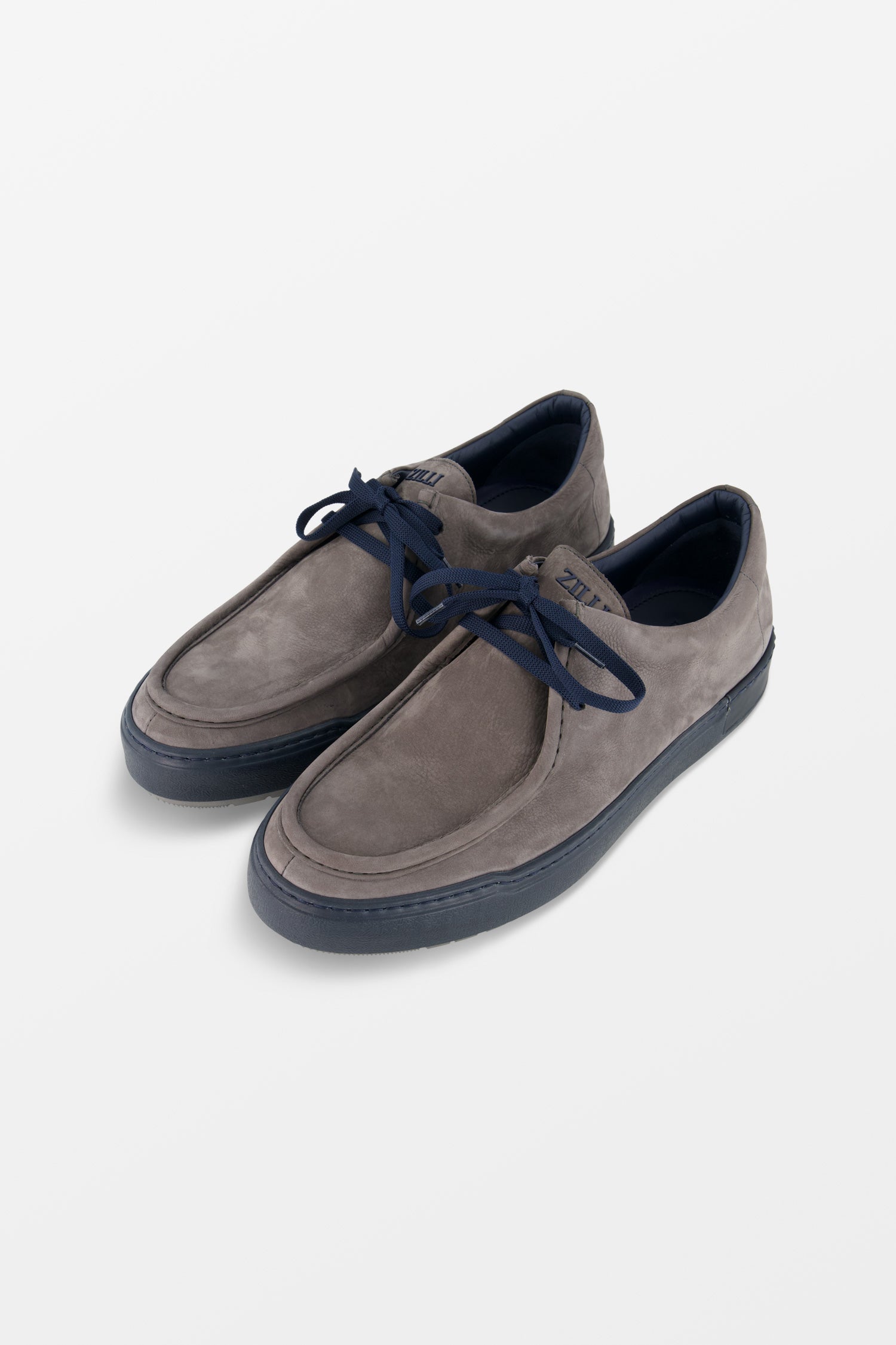 Zilli Grafite Grey Nubuck Moccasins