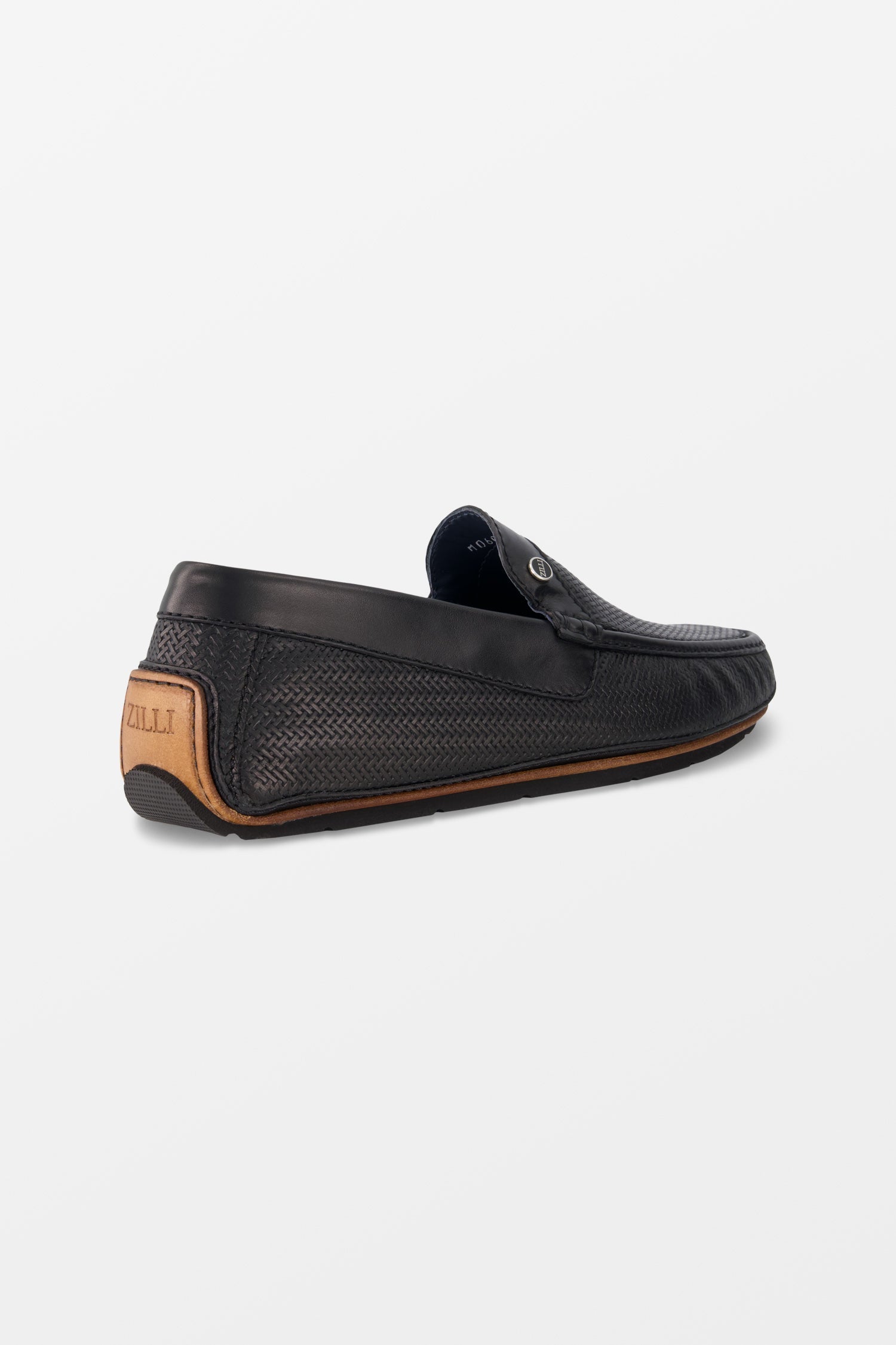 Zilli Black Casual Driving Moccasins