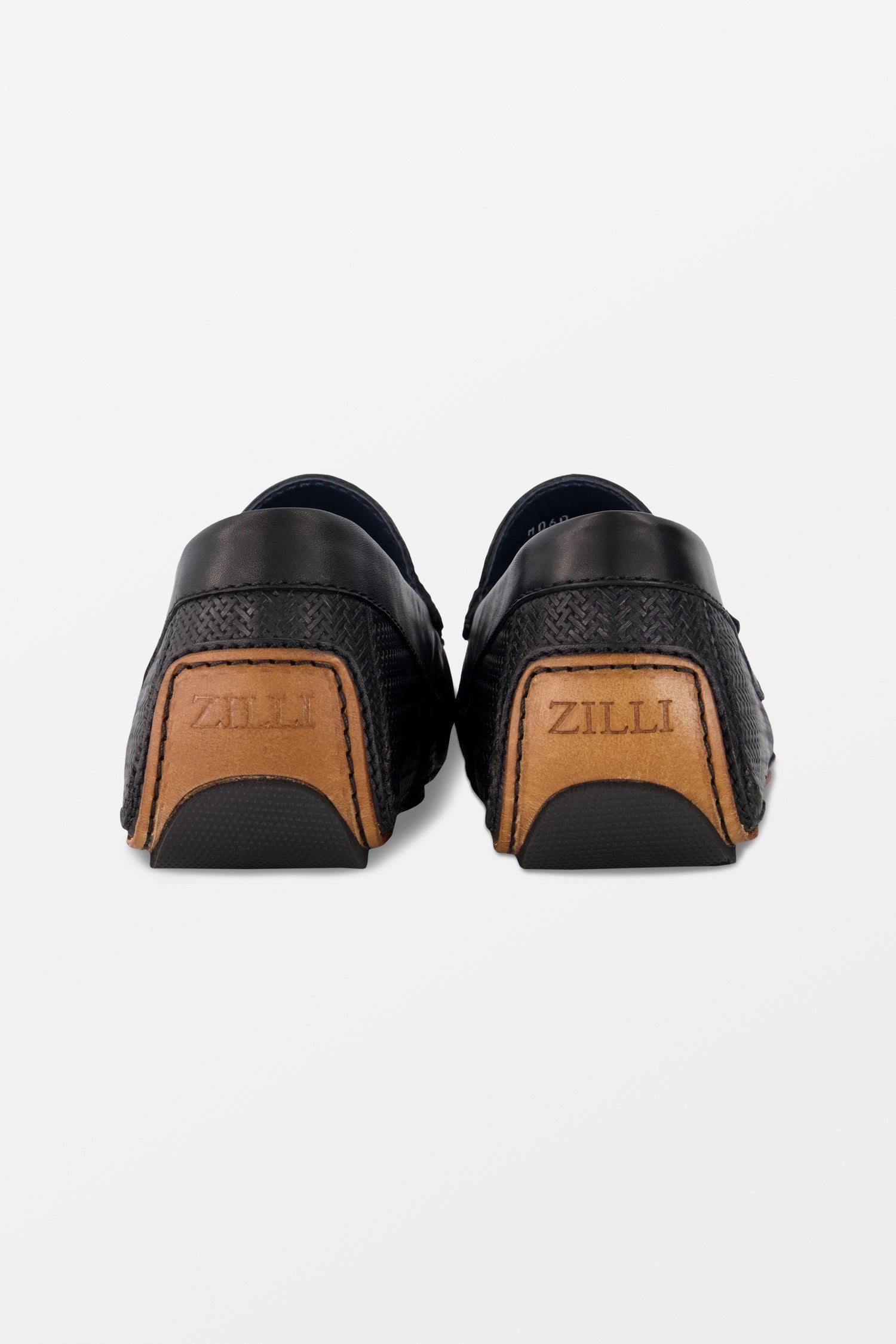 Zilli Black Casual Driving Moccasins