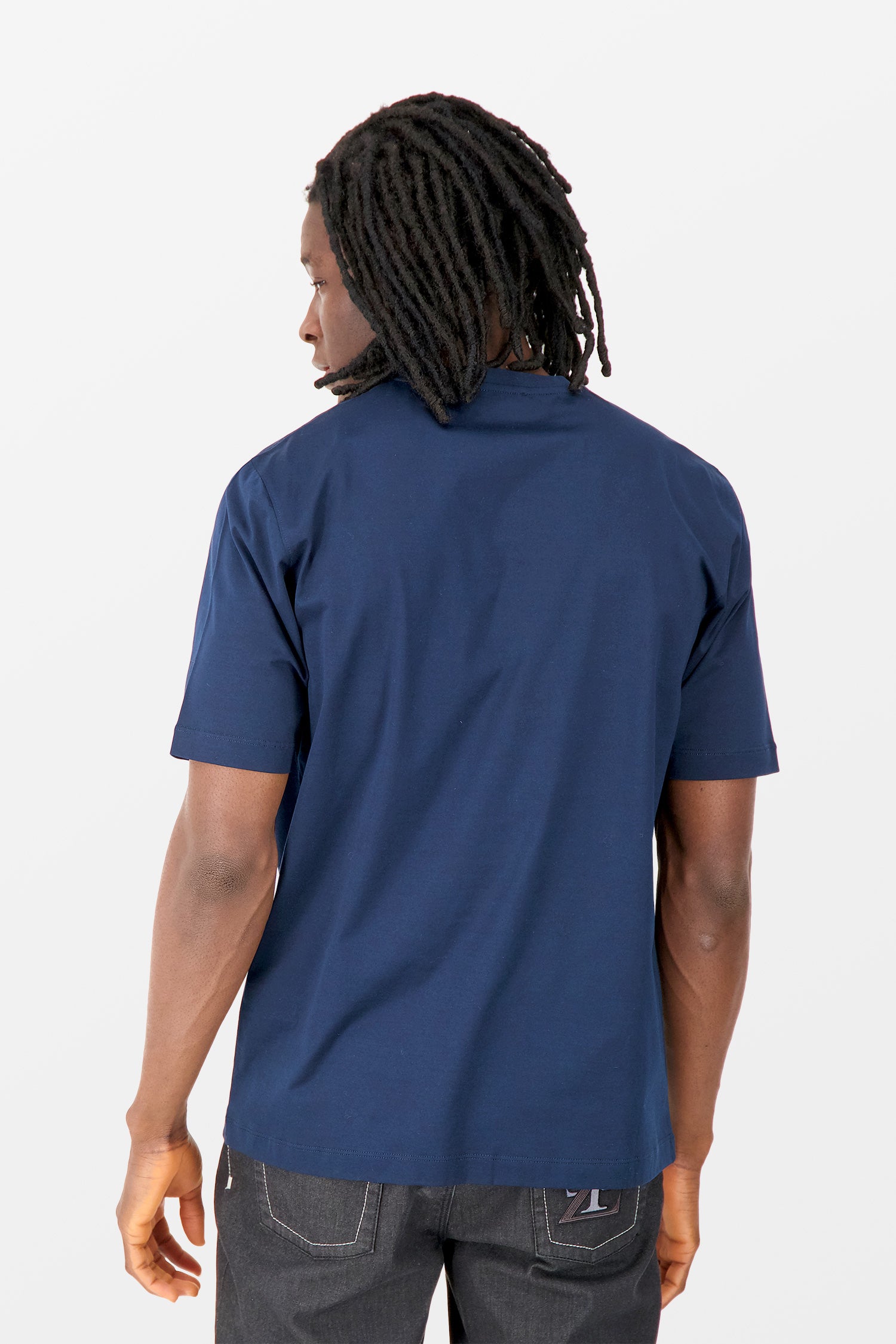 Zilli Navy Broderie Pleine T-Shirt
