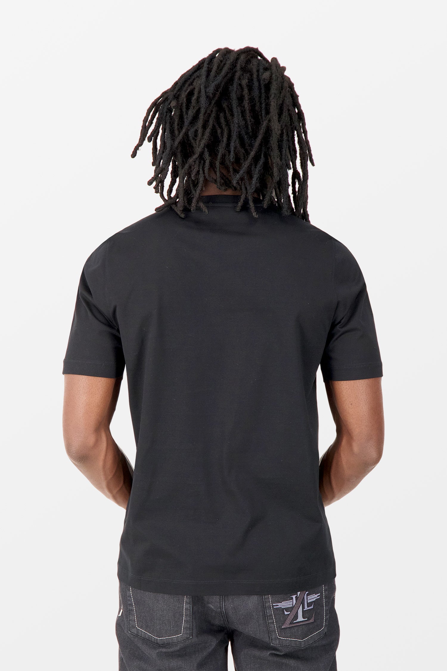 Zilli Black Broderie Pleine T-Shirt