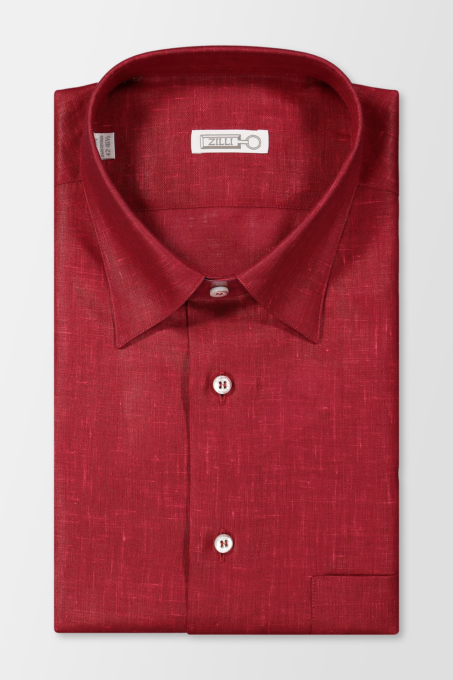 Zilli Red Linen Shirt