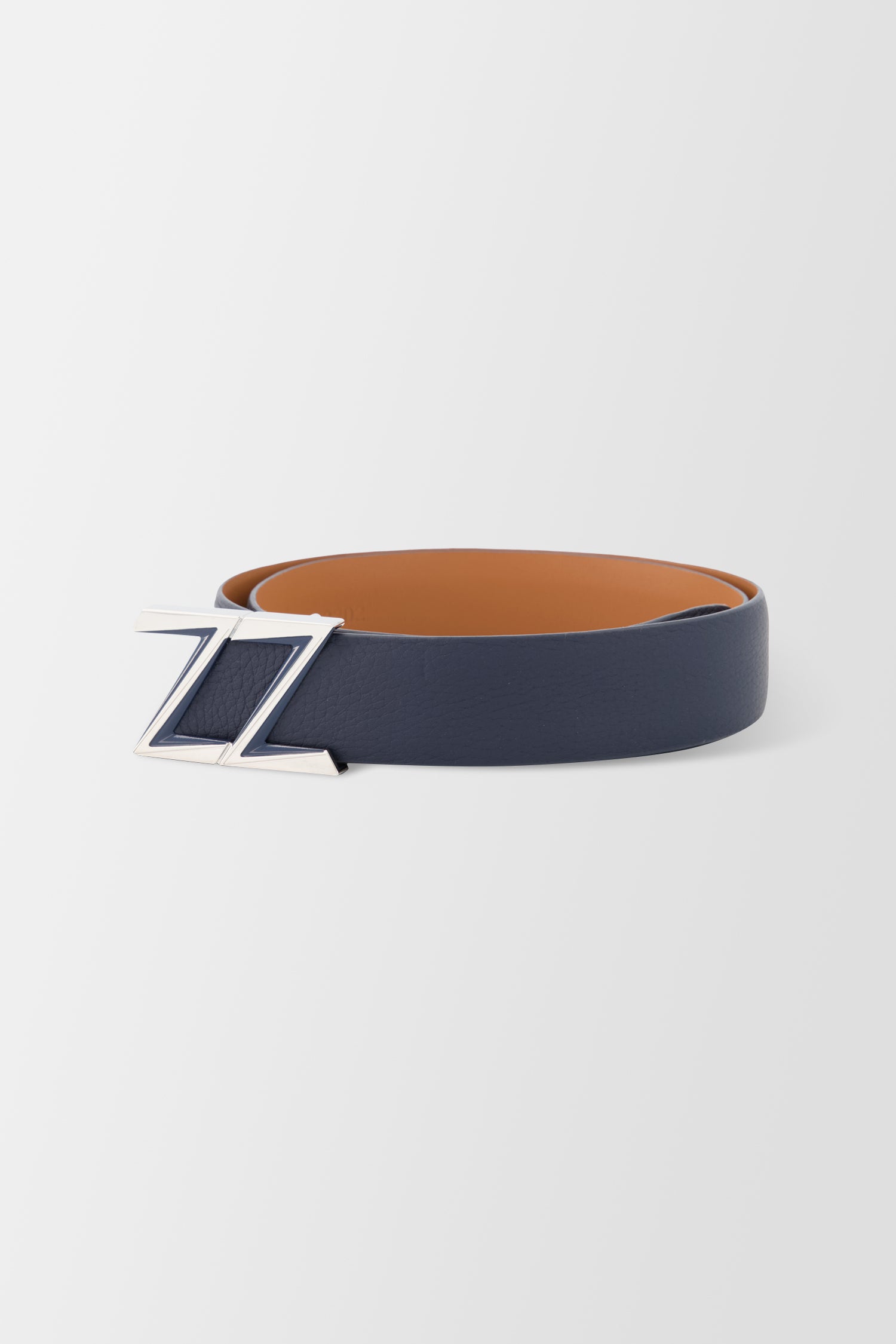 Zilli 35mm Blue Boston Z Buckle Belt