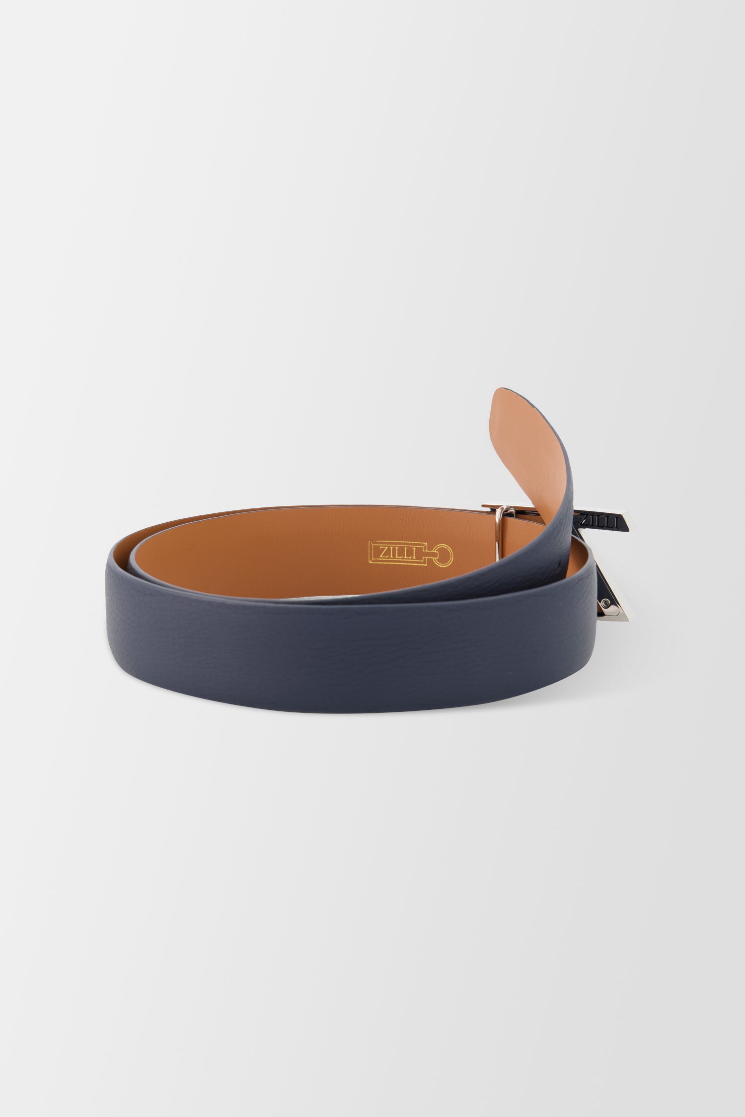 Zilli 35mm Blue Boston Z Buckle Belt