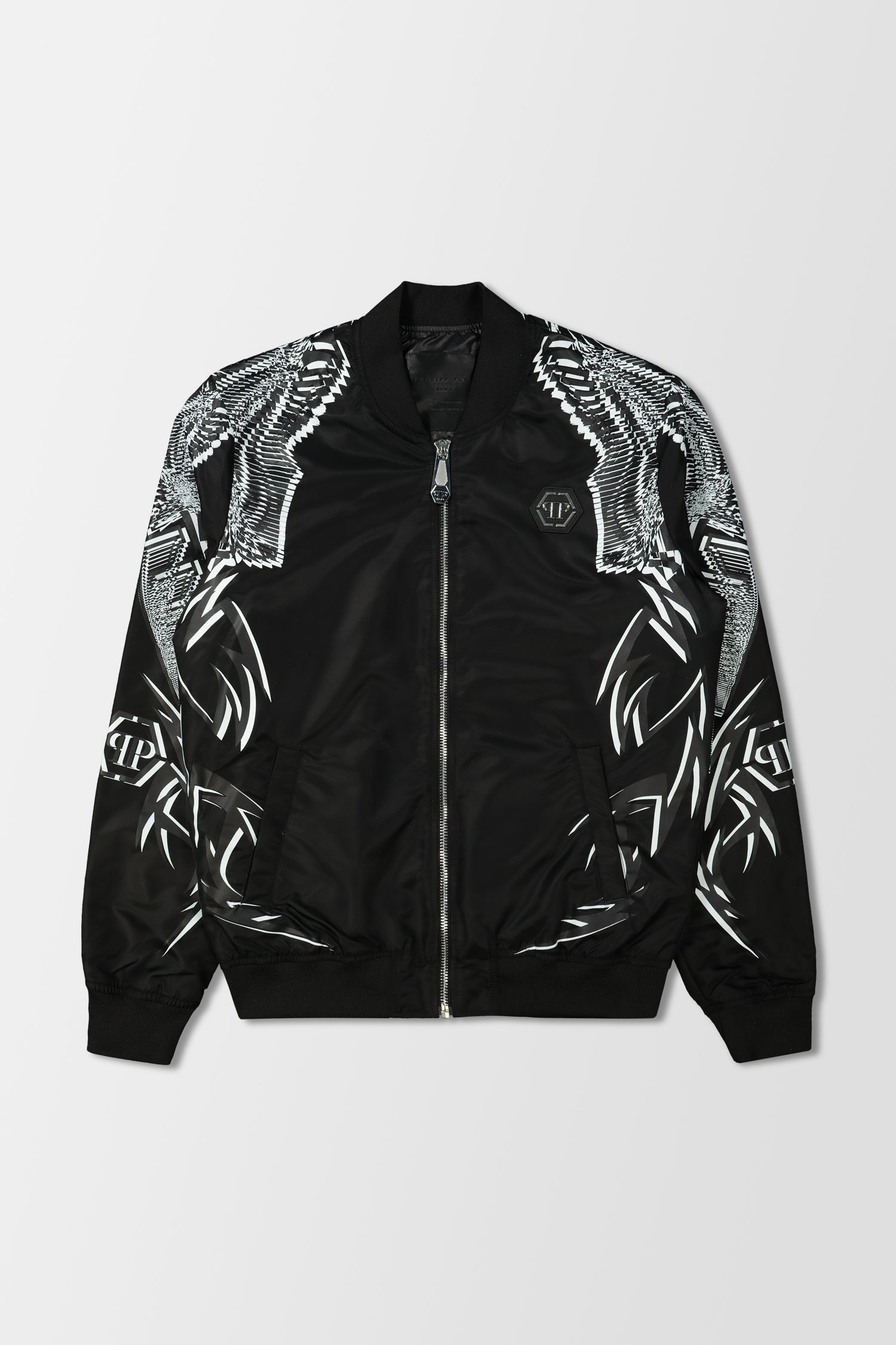 Buy Philipp Plein Jacket Foulard Texture | Men | Black/White