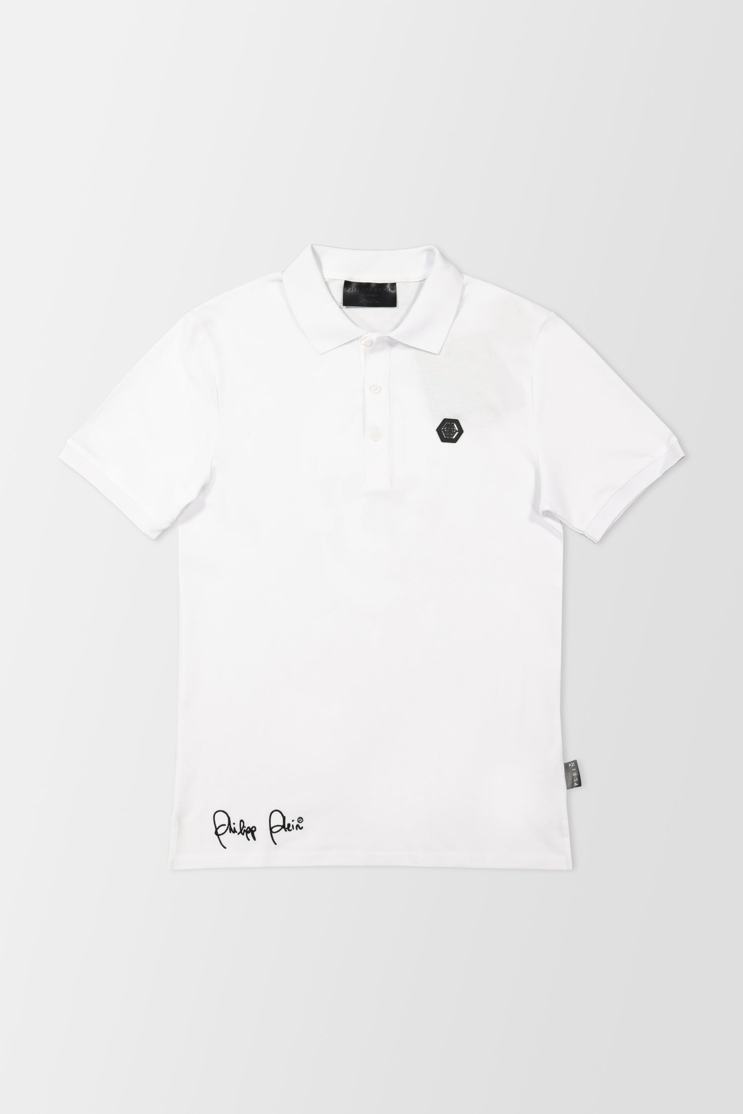 Philipp Plein White Stars and Skull Polo