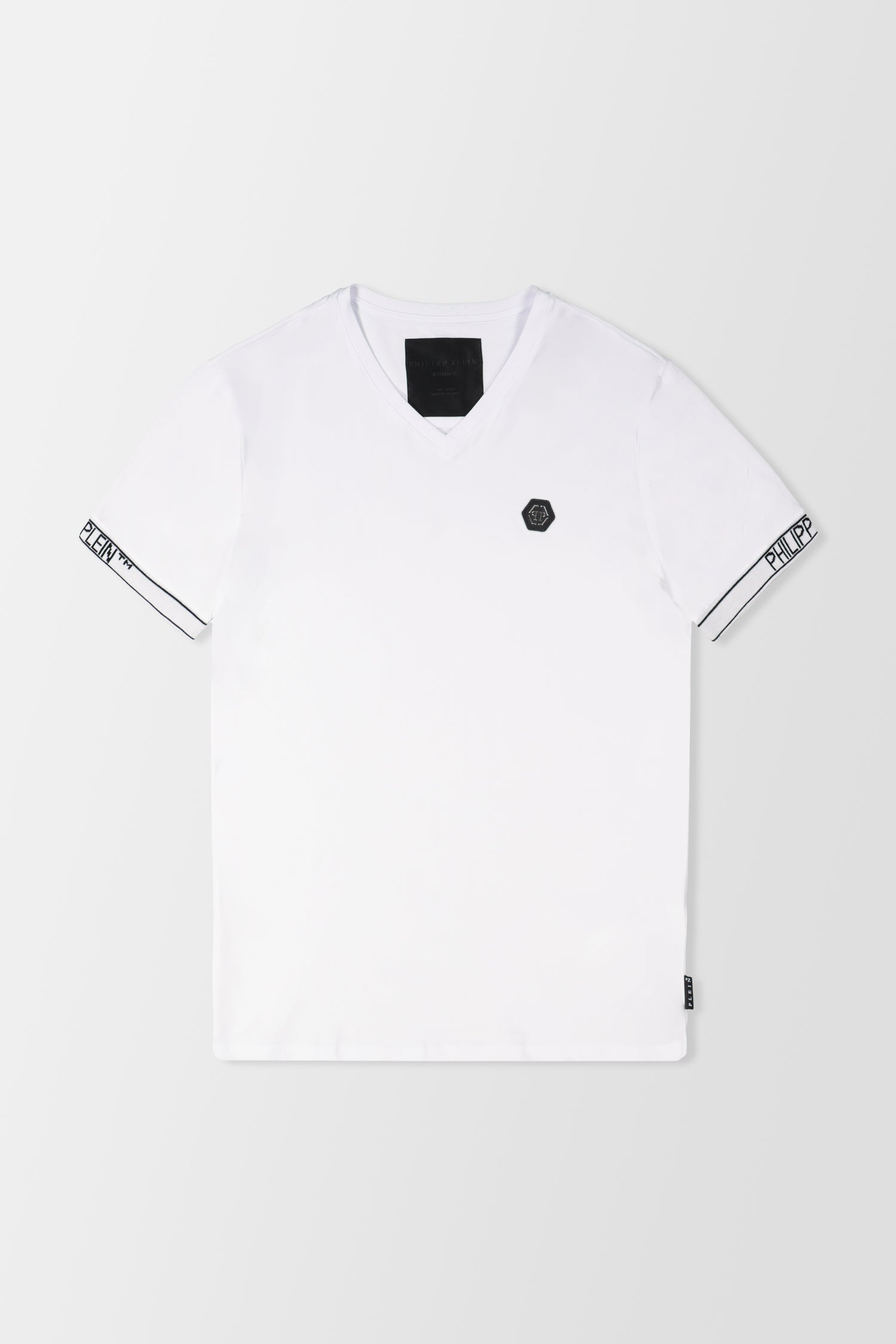 Philipp Plein White V-Neck SS 2 T-Shirt
