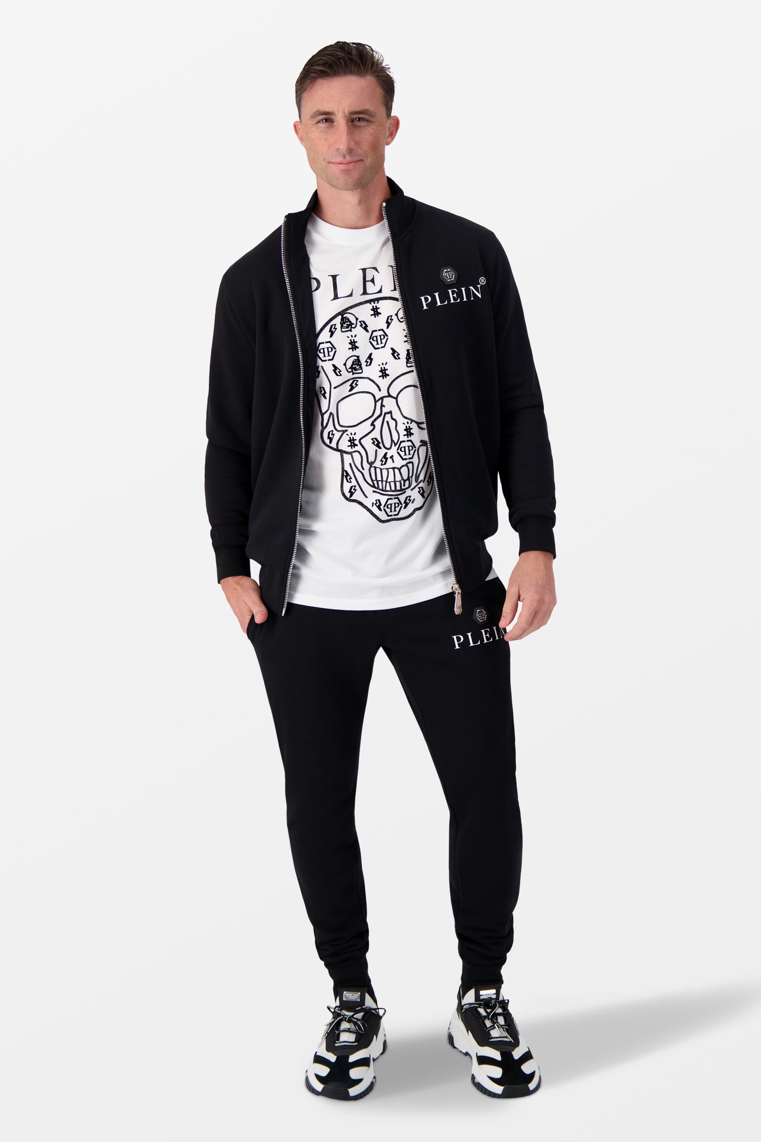 Survêtement de jogging noir Hexagon Philipp Plein