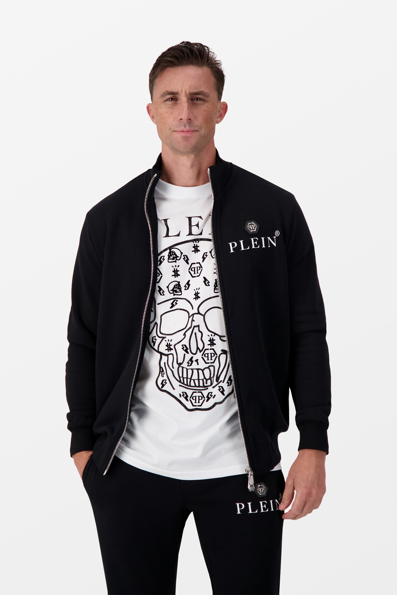 Survêtement de jogging noir Hexagon Philipp Plein