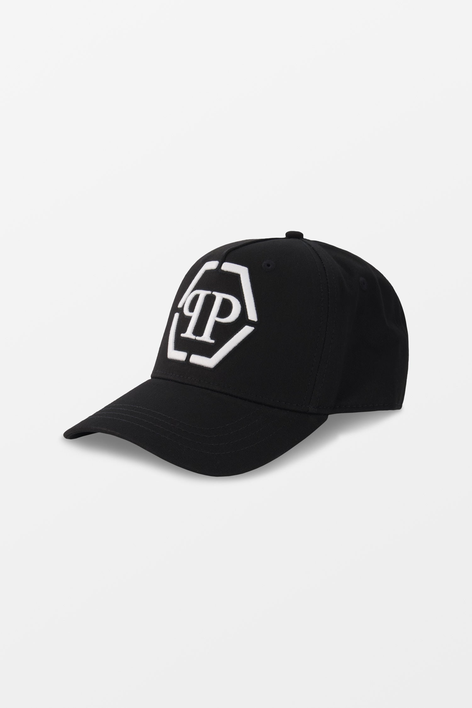 Philipp Plein Black Hexagon Baseball Cap
