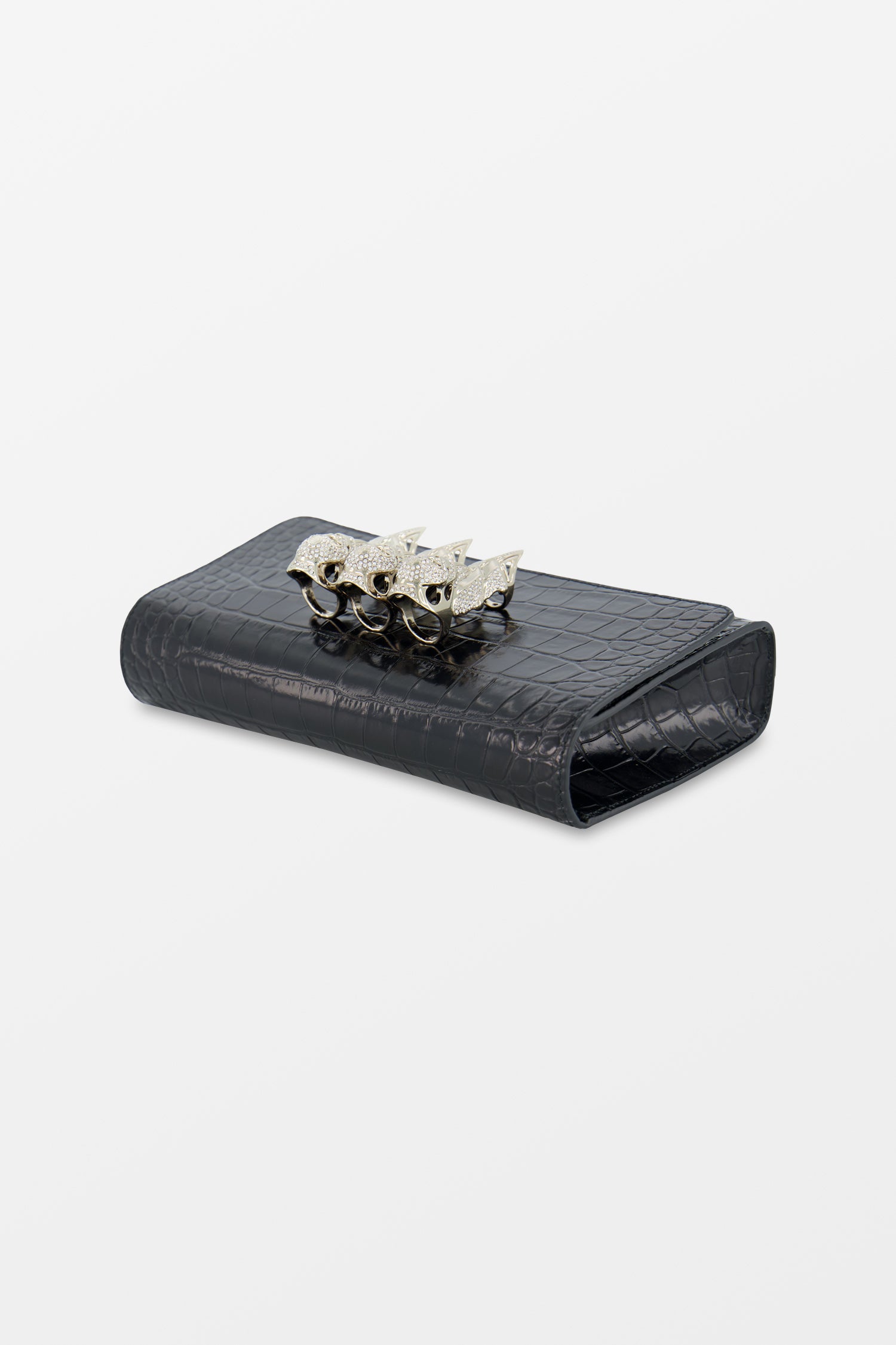 Philipp Plein Black Cocco Print Clutch