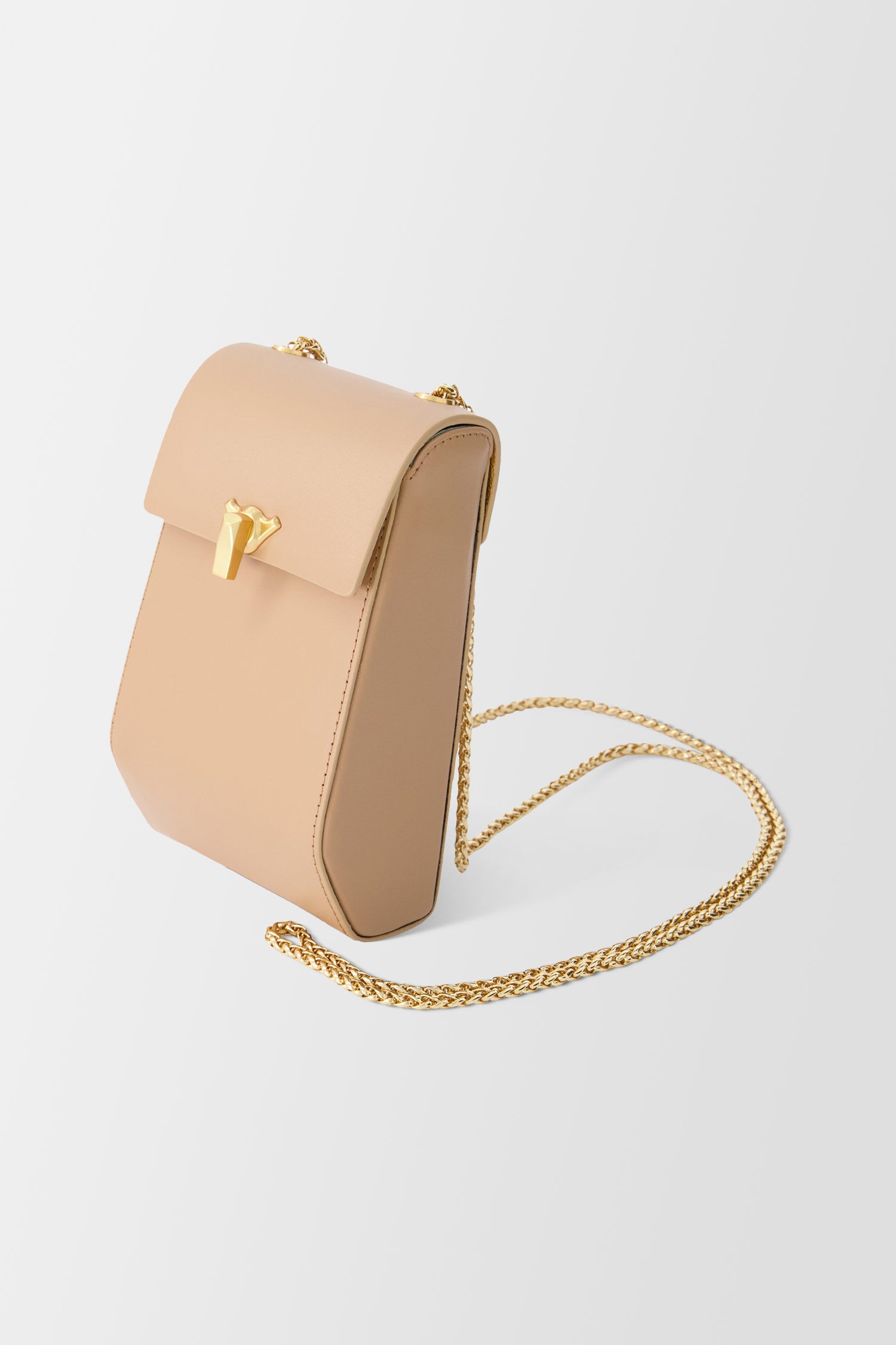 The Volon Beige Phone Case Bag