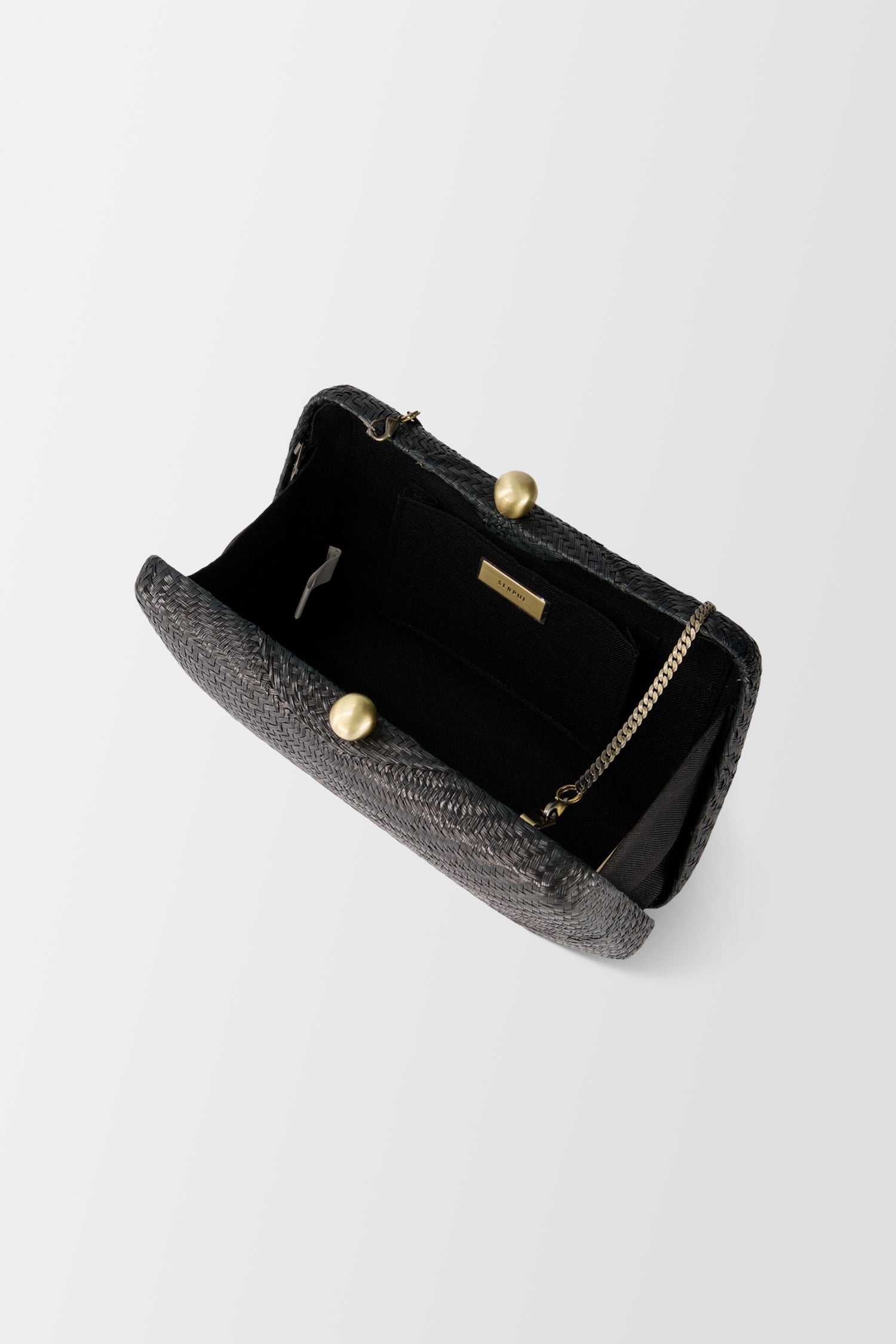 Serpui Black Marissa Bun Clutch