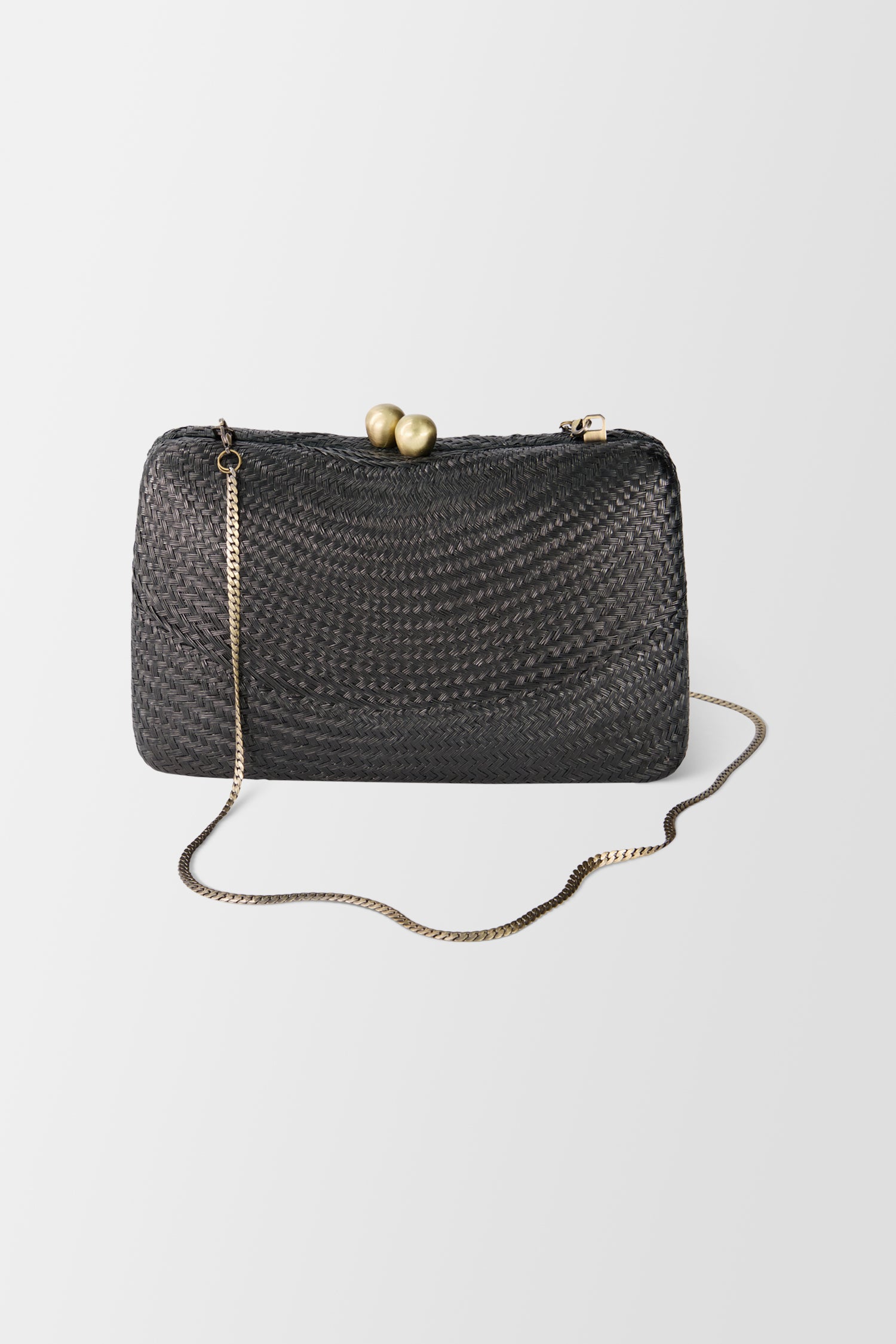 Serpui Black Marissa Bun Clutch