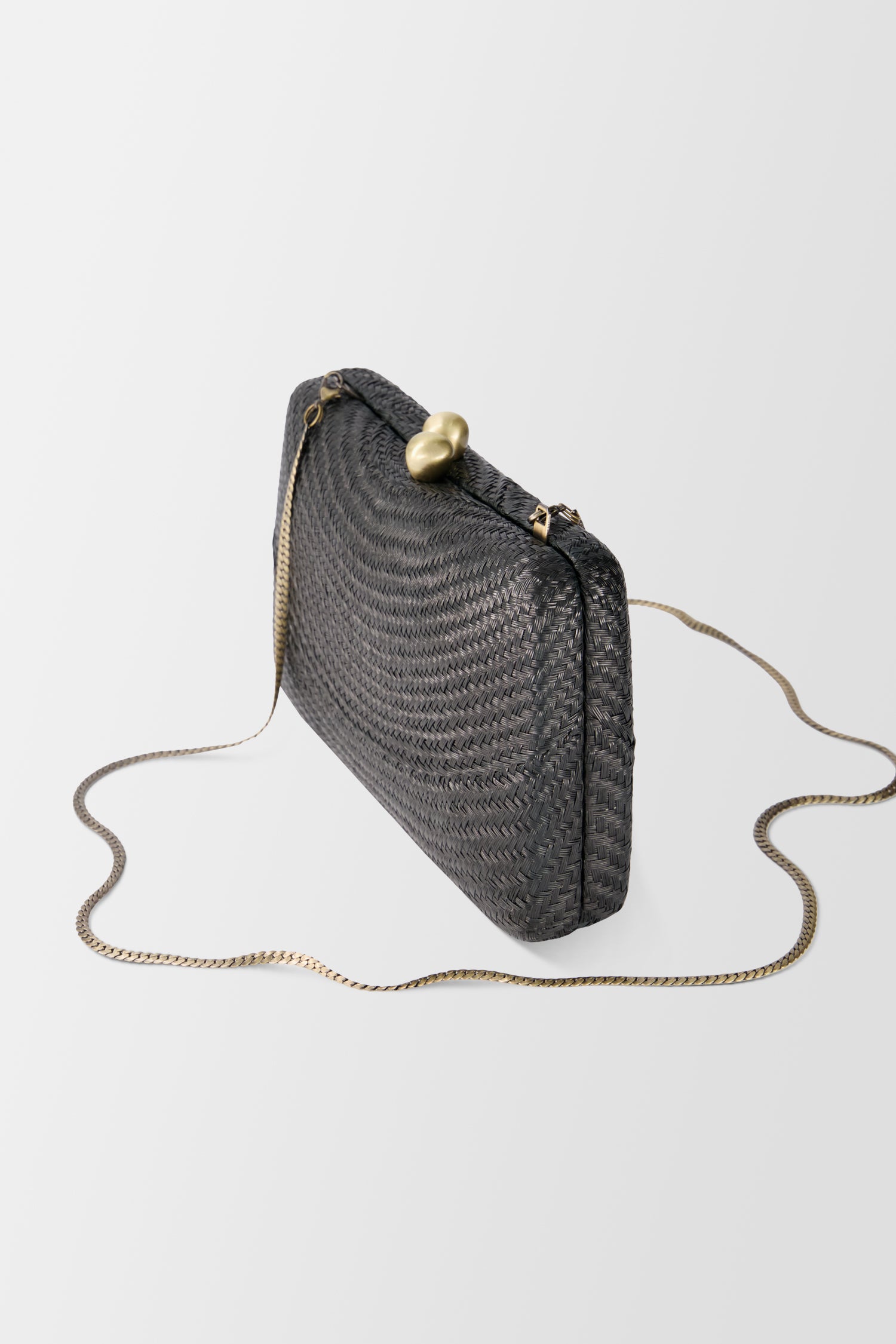 Serpui Black Marissa Bun Clutch