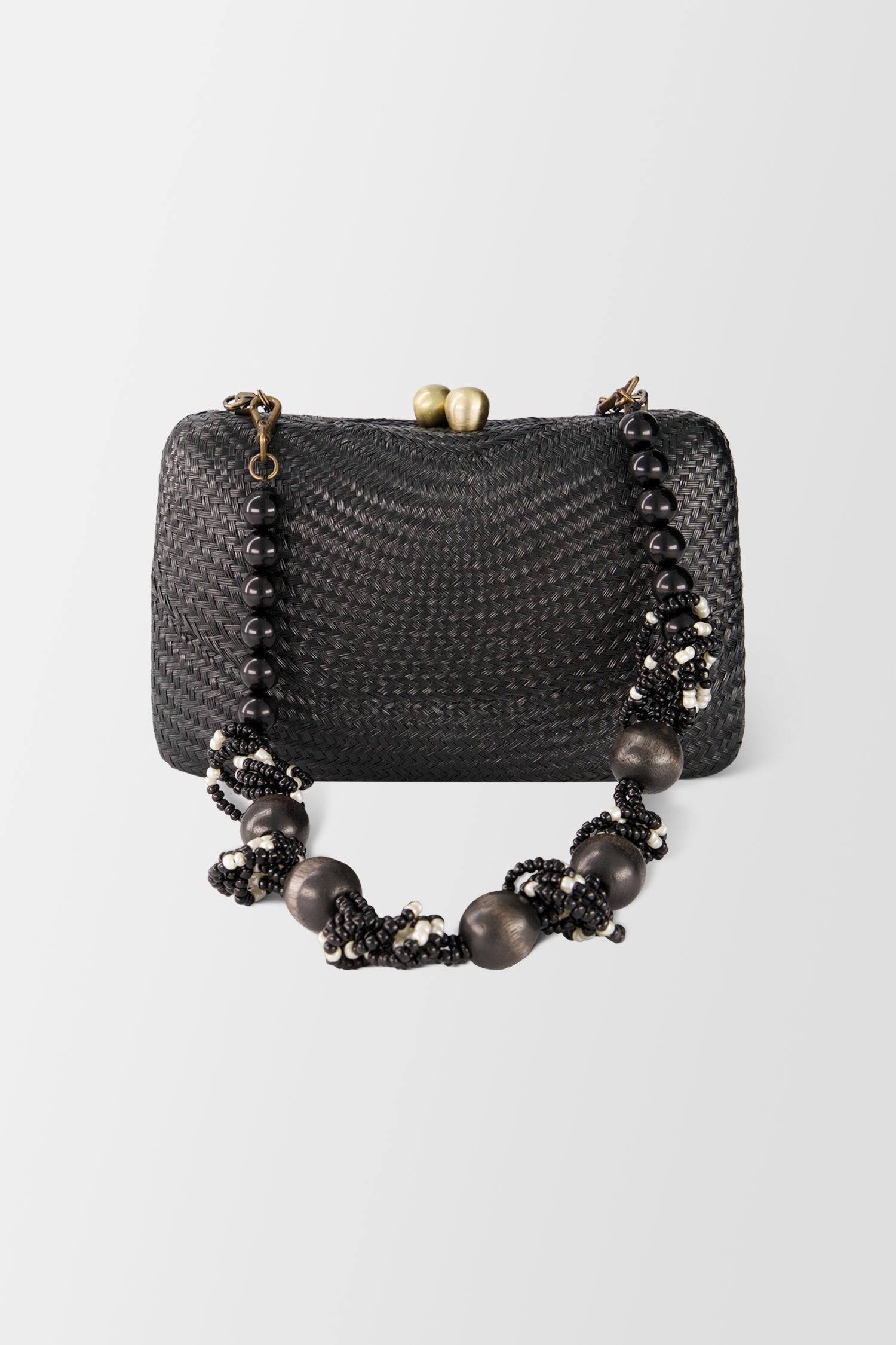 Serpui Black Marissa Bun Clutch