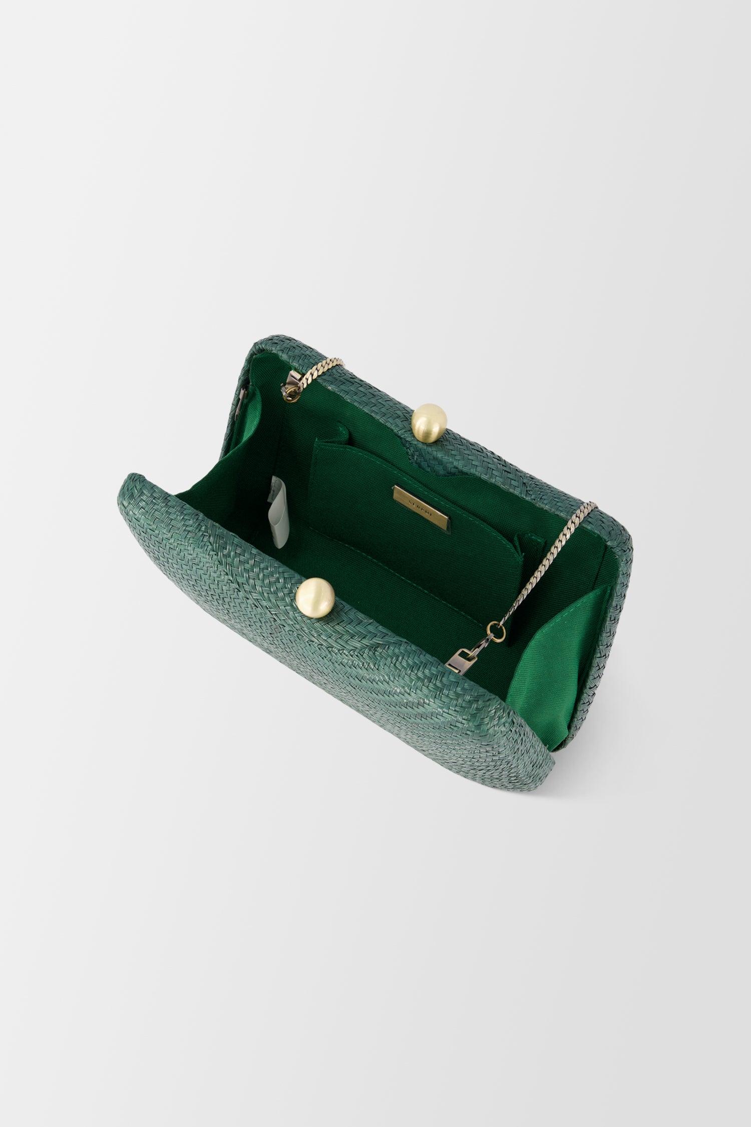 Serpui Green Marissa Bun Clutch