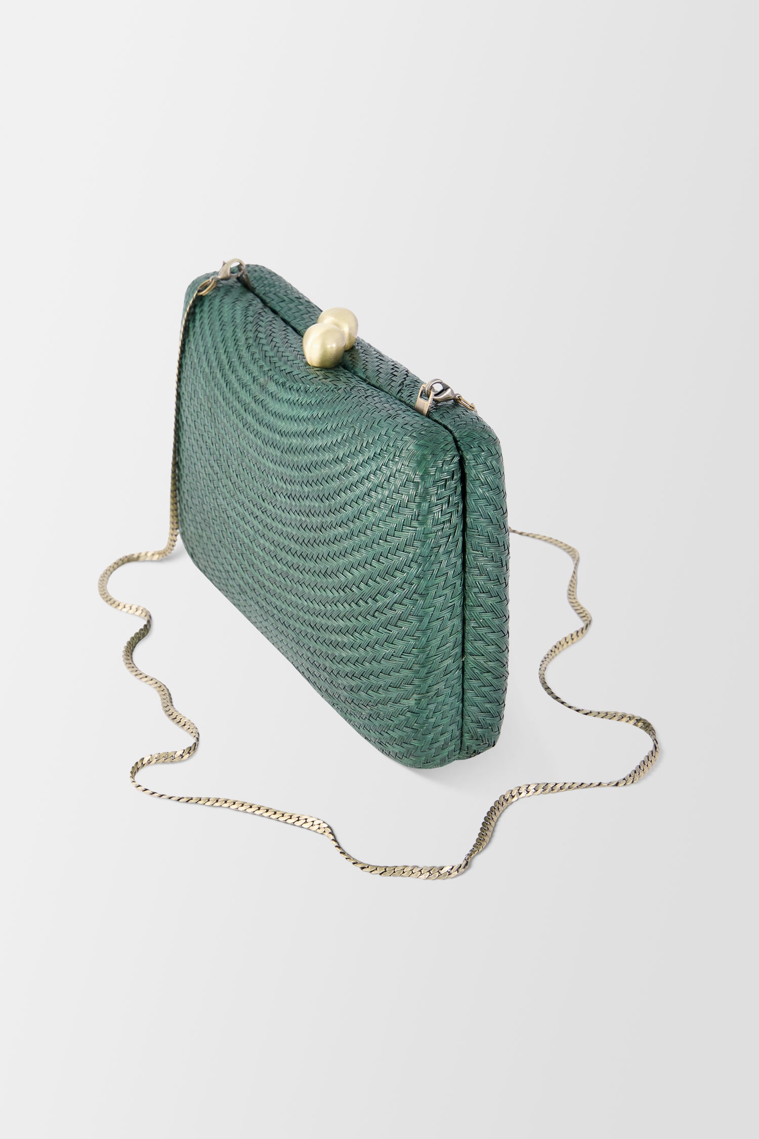 Serpui Green Marissa Bun Clutch