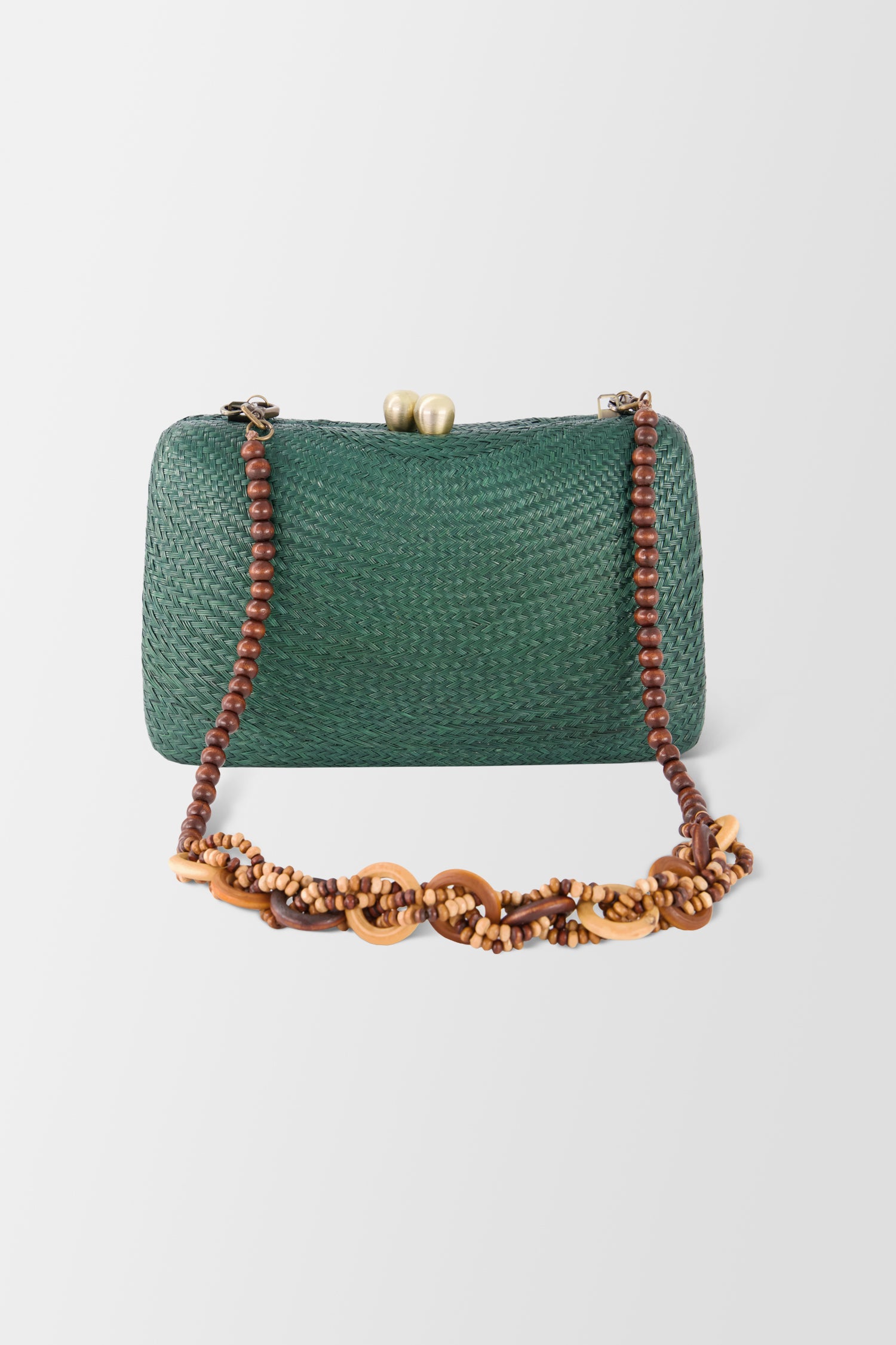 Serpui Green Marissa Bun Clutch