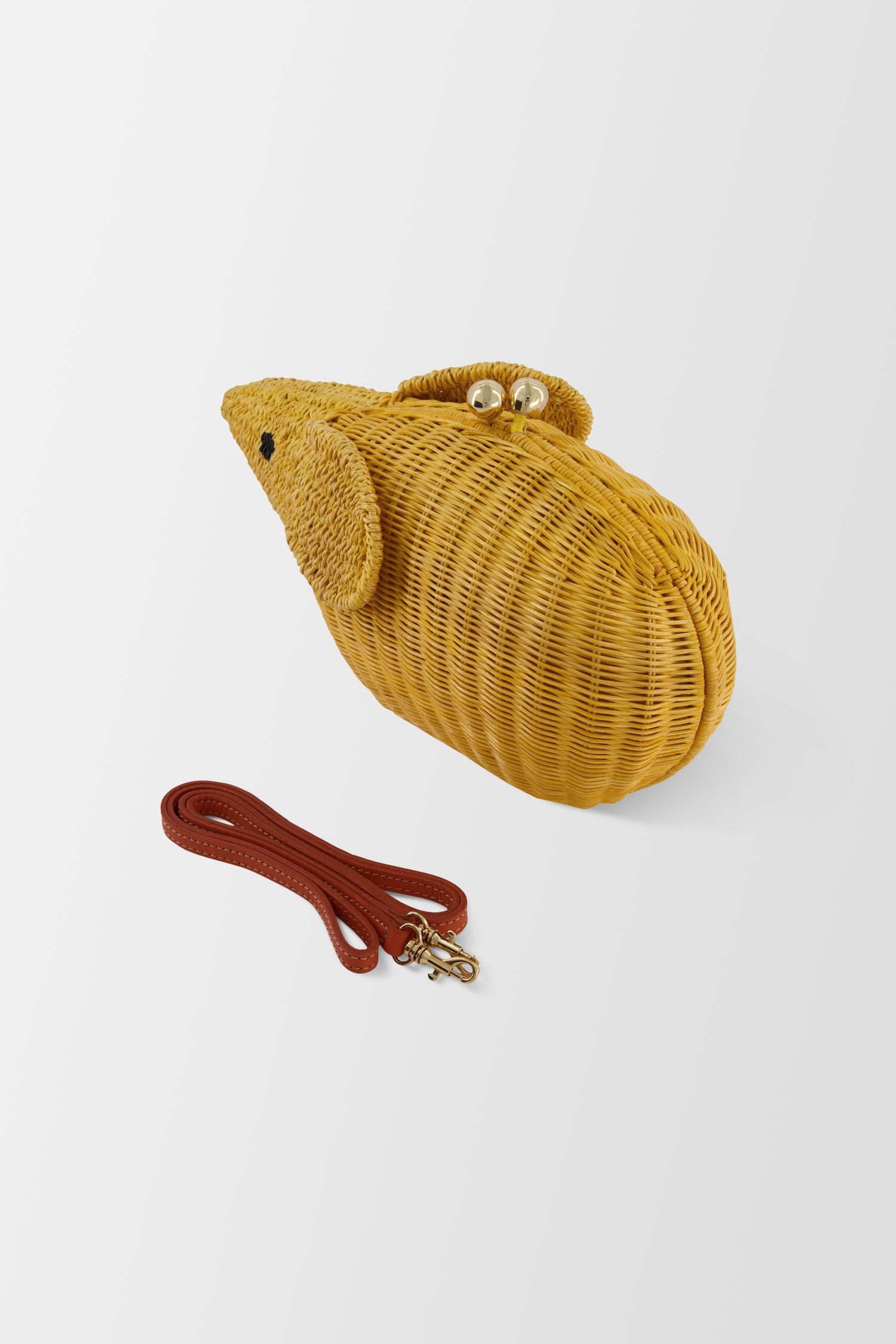 Serpui Yellow Mouse Clutch