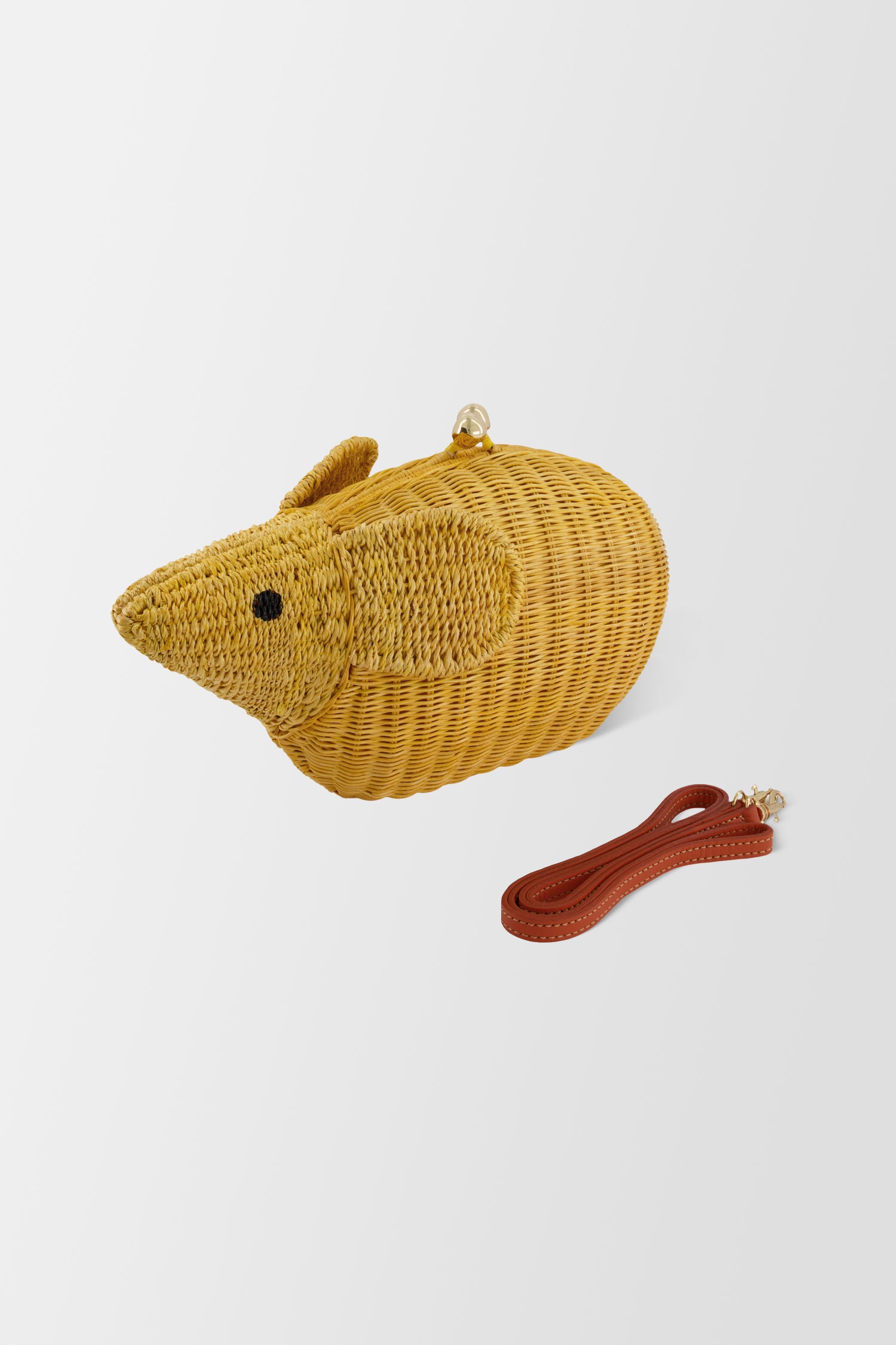 Serpui Yellow Mouse Clutch
