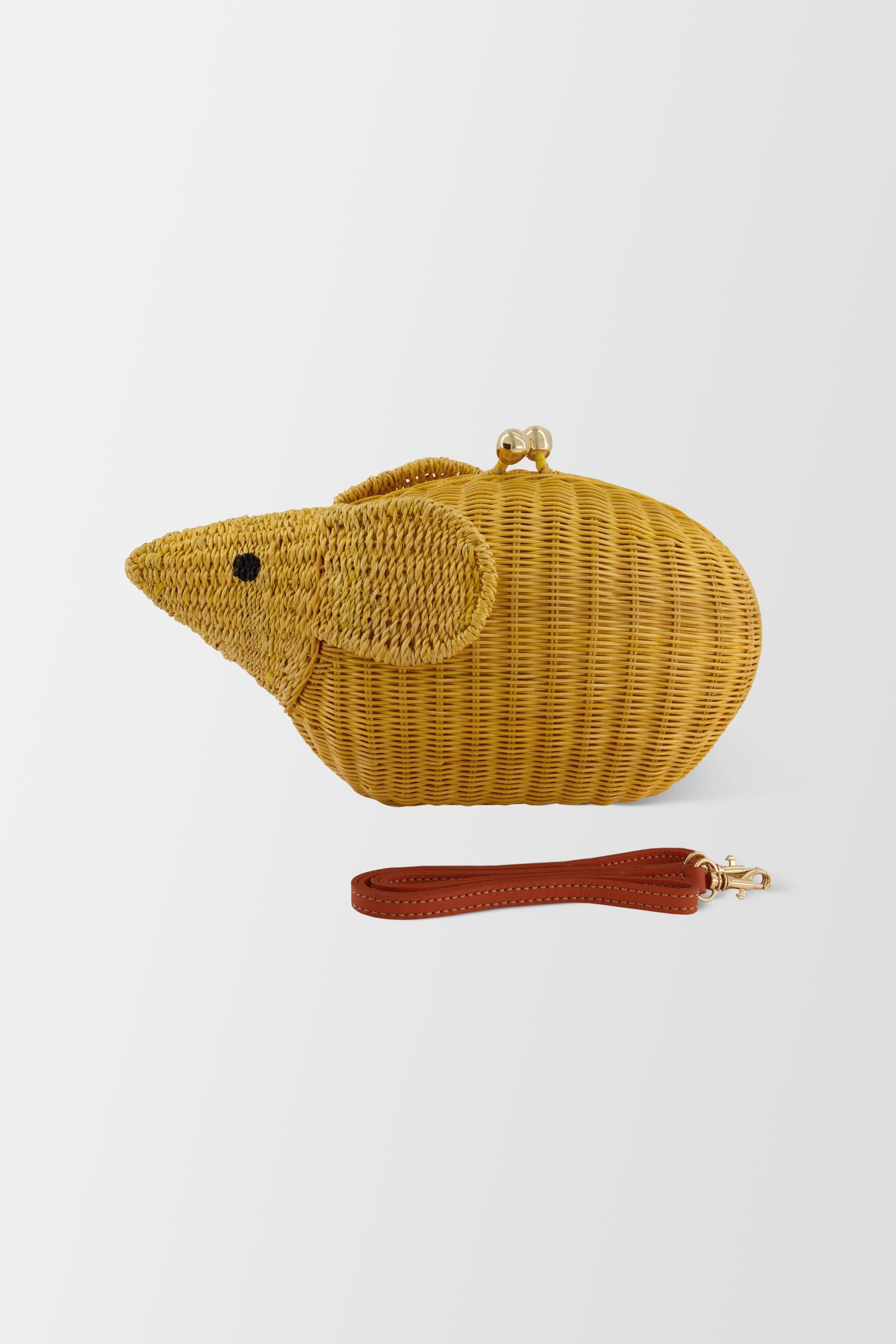 Serpui Yellow Mouse Clutch