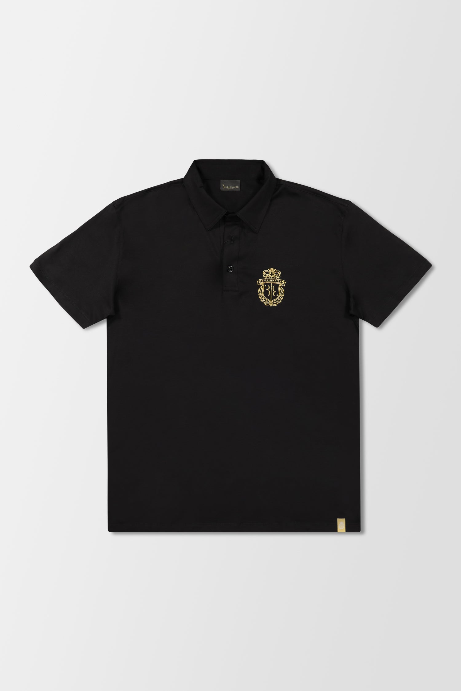 Billionaire Black SS Crest Polo