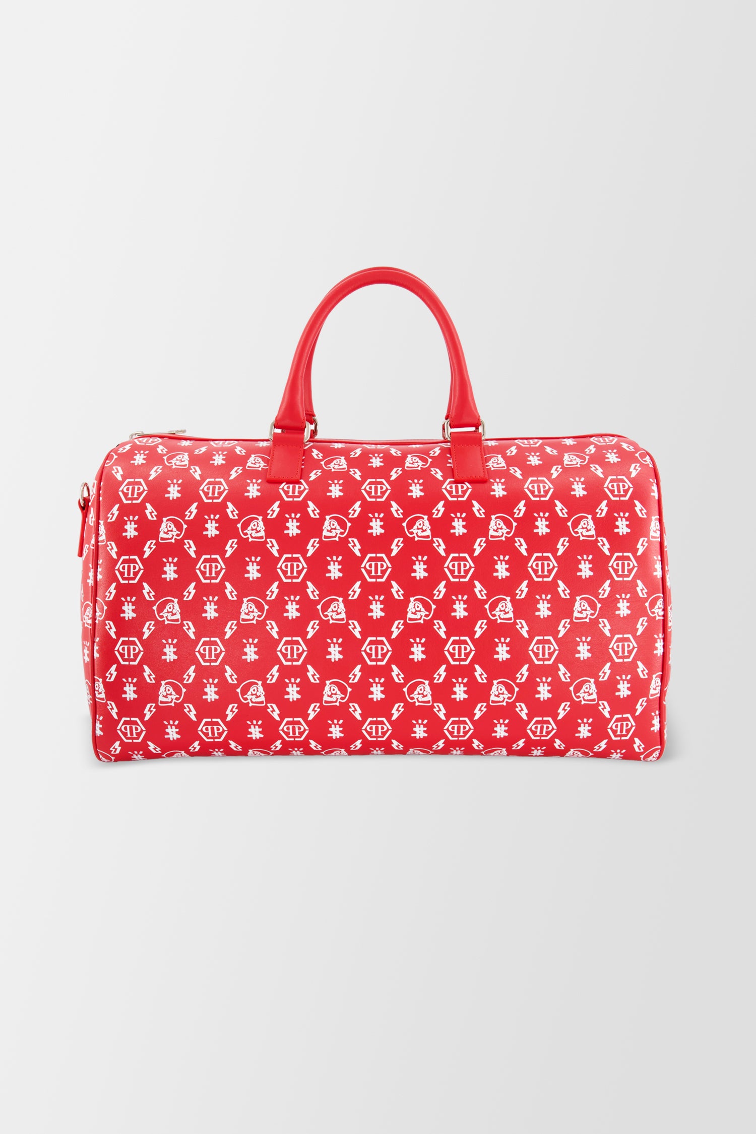 Philipp Plein Red Monogram Big Travel Bag