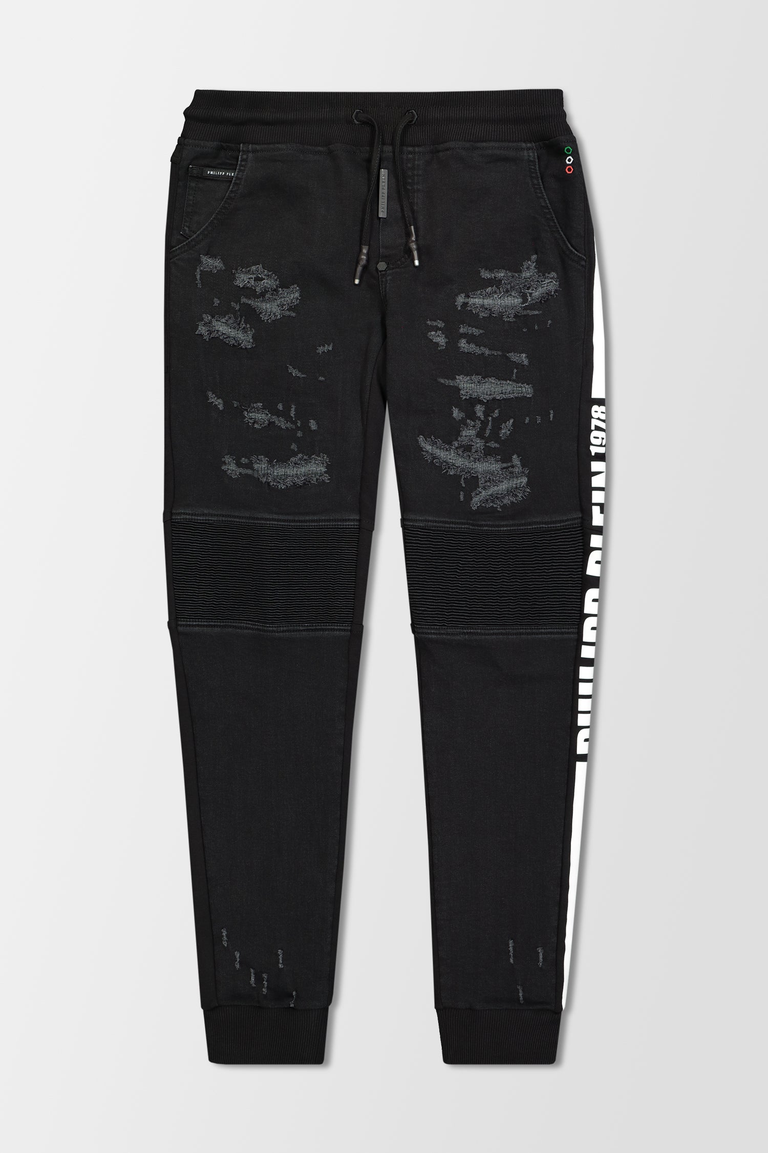 Philipp Plein Black Denim Slim Shady Chill Fit PP 1978 Jeans