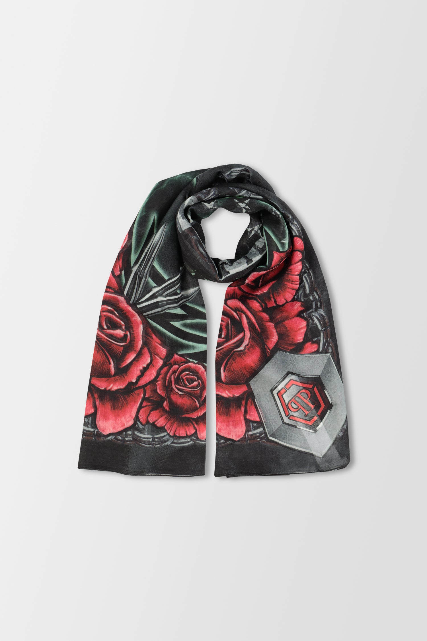 Philipp Plein Multicolor Square Scarf