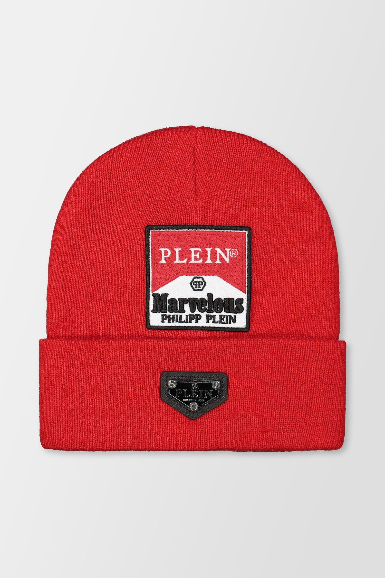 Philipp Plein Red Marvelous Wool Hat