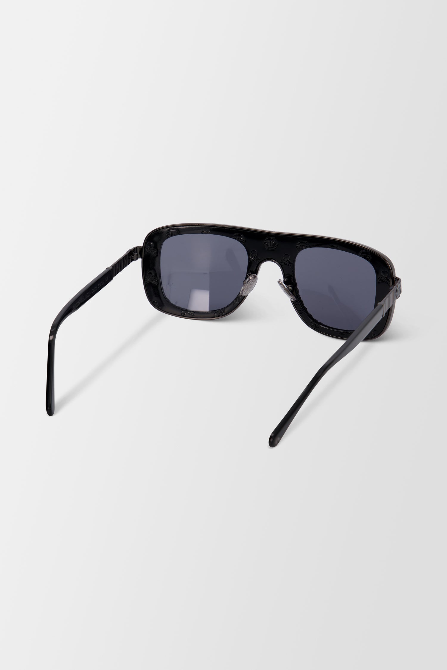 Philipp Plein Nickel/Black Sunglasses