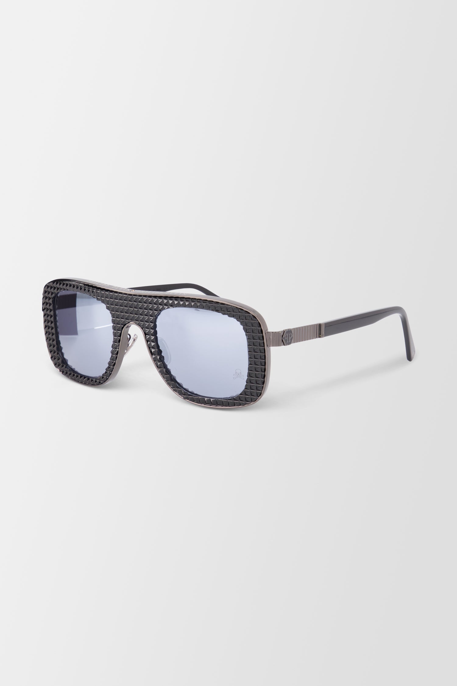 Philipp Plein Nickel/Black Sunglasses