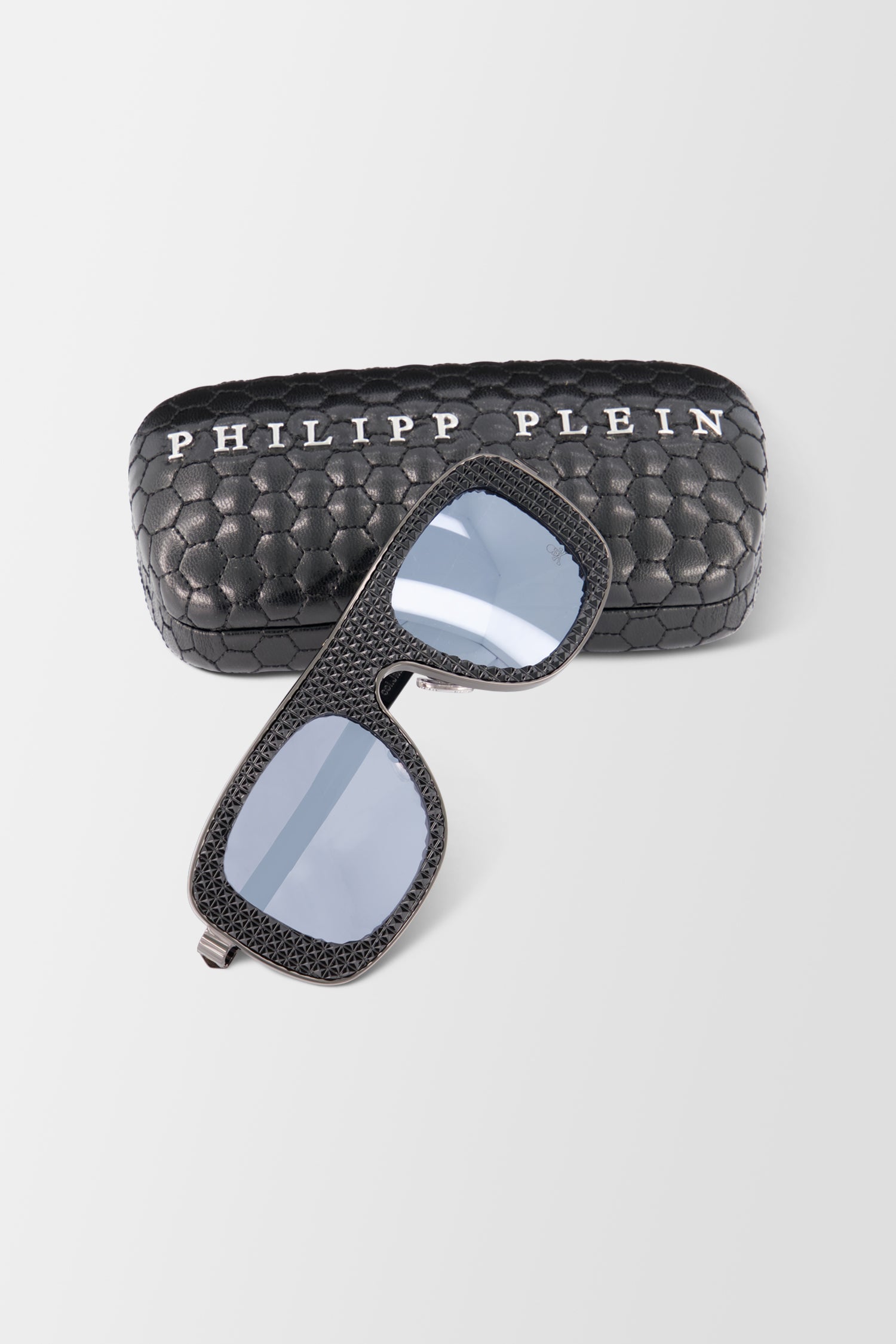 Philipp Plein Nickel/Black Sunglasses