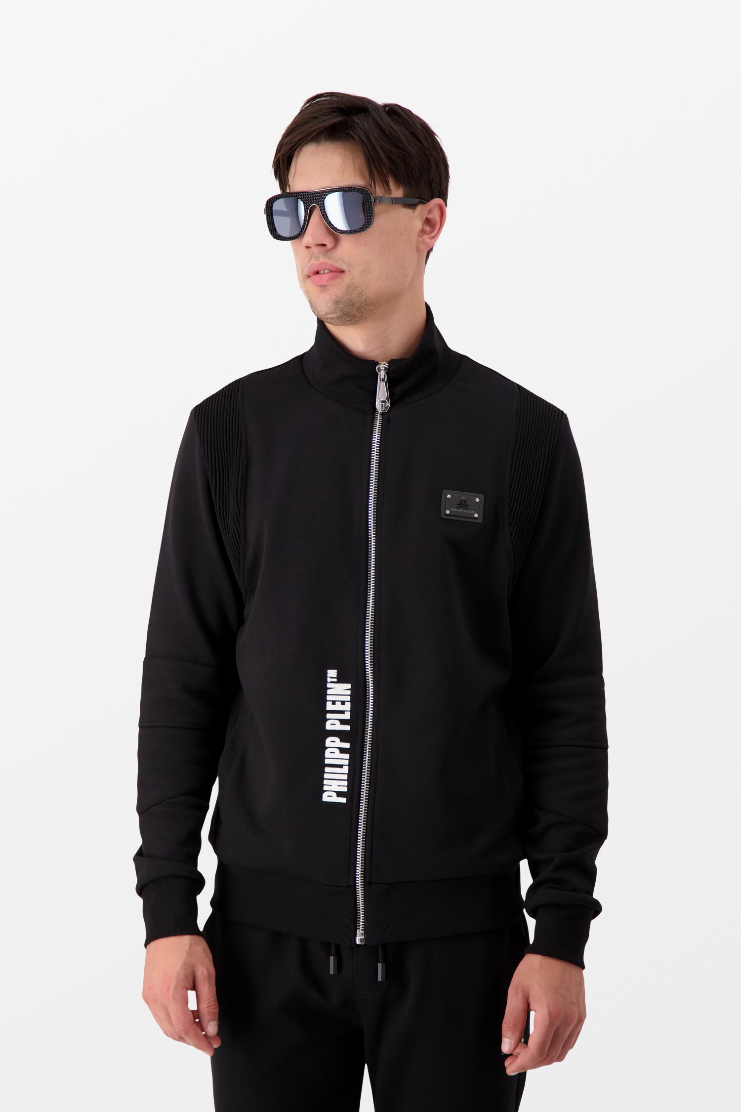 Philipp Plein Nickel/Black Sunglasses