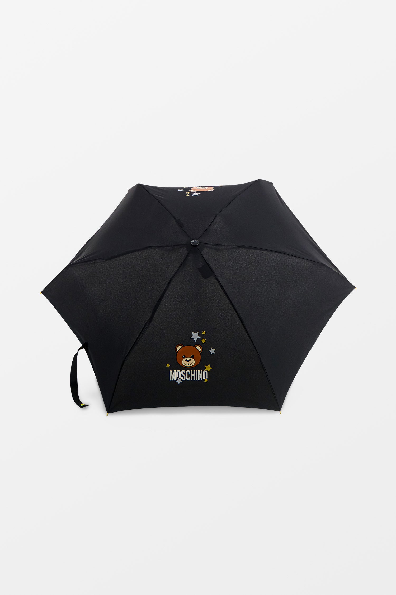 Moschino Toy Stars Compact Black Umbrella