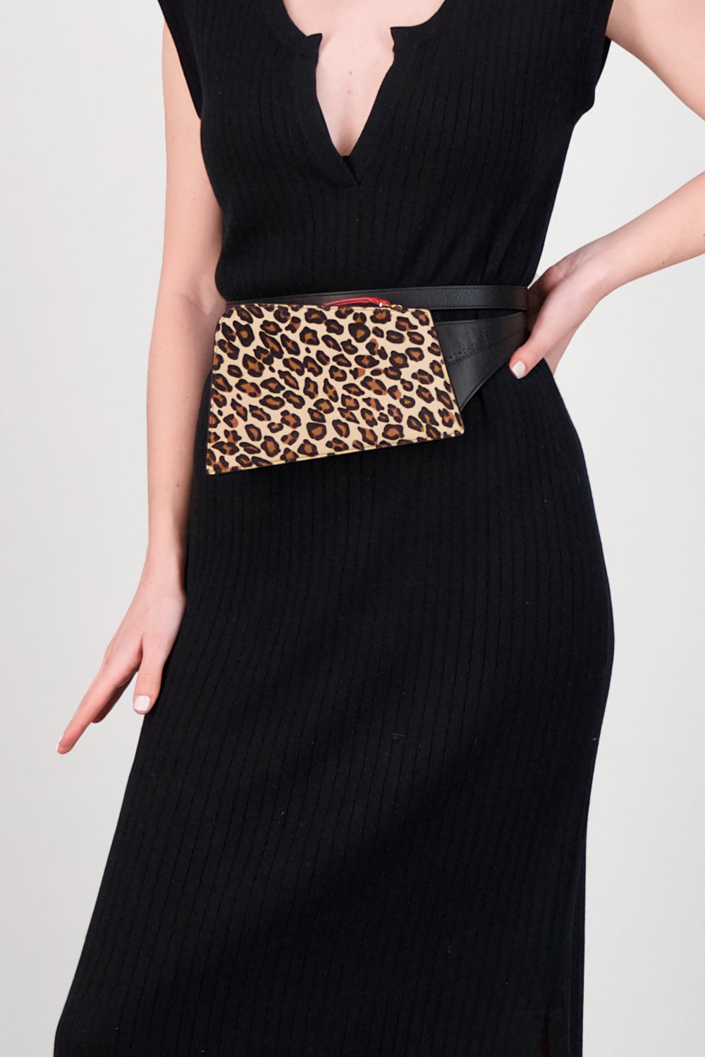 The Volon Leopard Dia Belt Bag