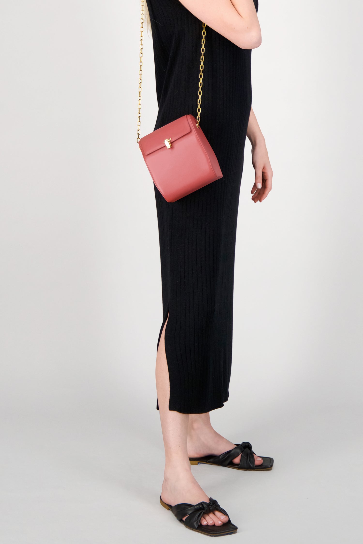 The Volon Pink PO Leather Box Bag