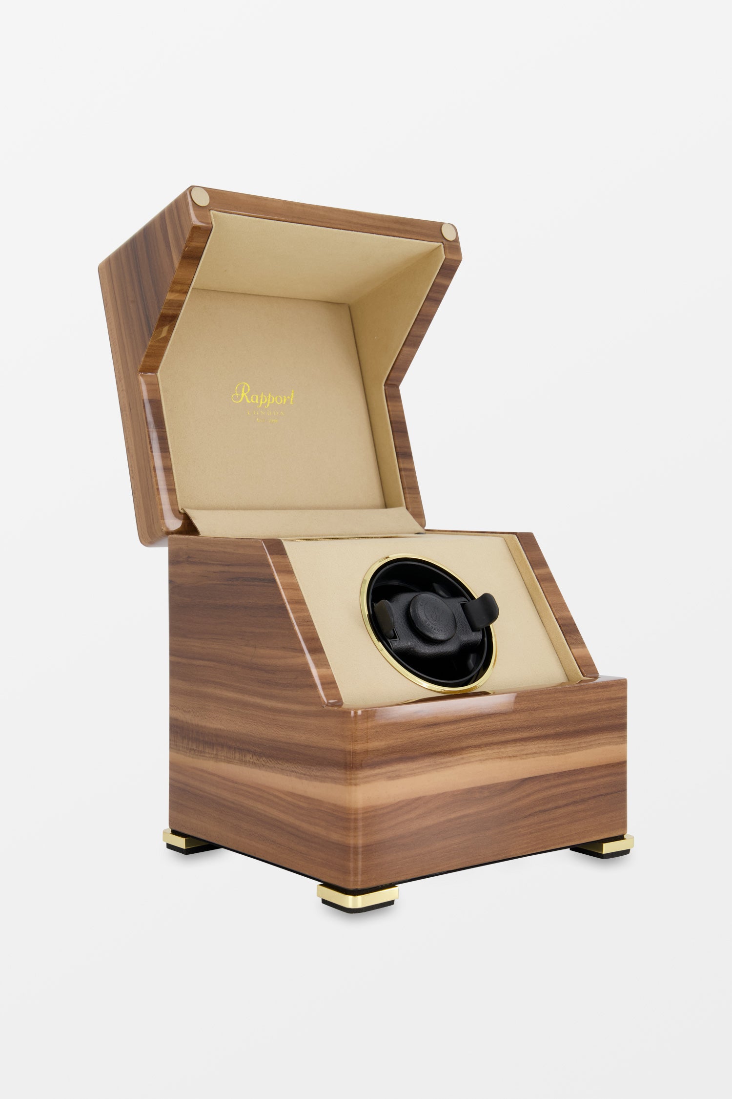Rapport Walnut Perpetua III Single Watch Winder