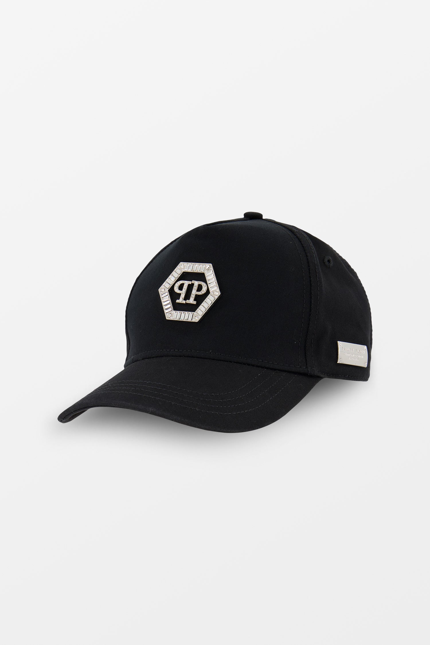 Buy Philipp Plein Black Crystal Hexagon Cap Men Black Original Luxury