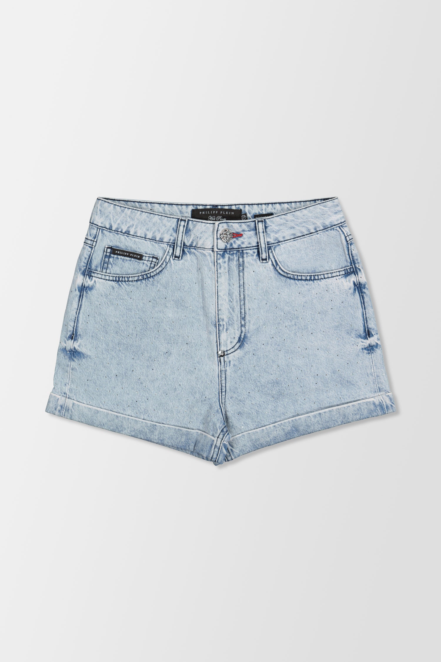 Philipp Plein Blue Crystal Hot Shorts