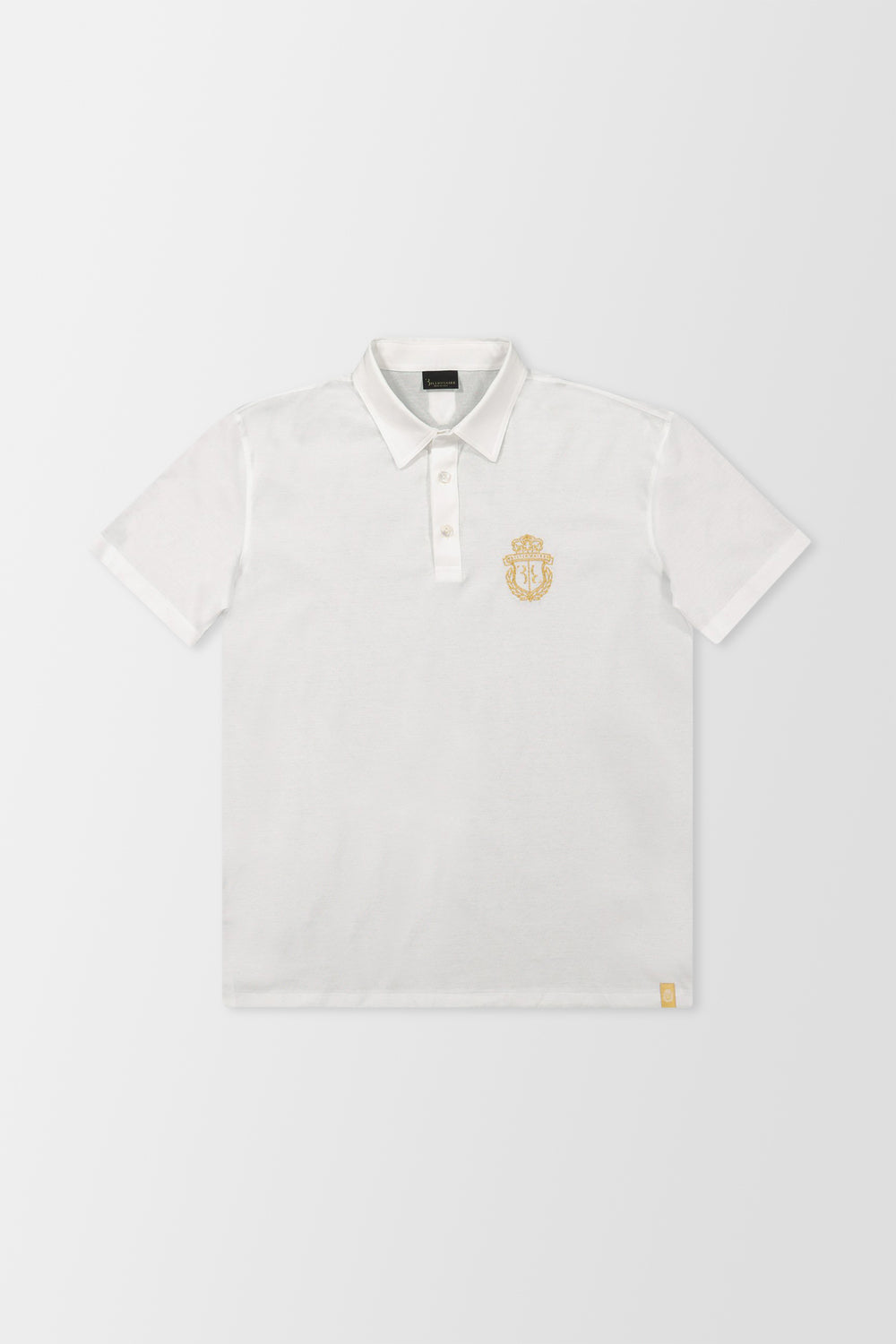 Billionaire White SS Crest Polo