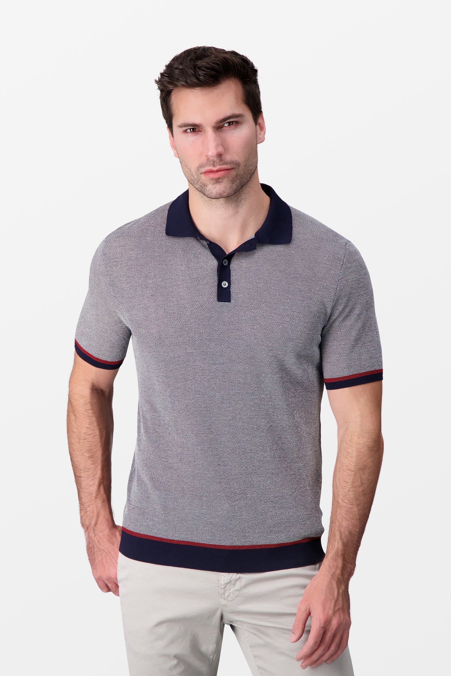 Zanone Grey Classic Polo