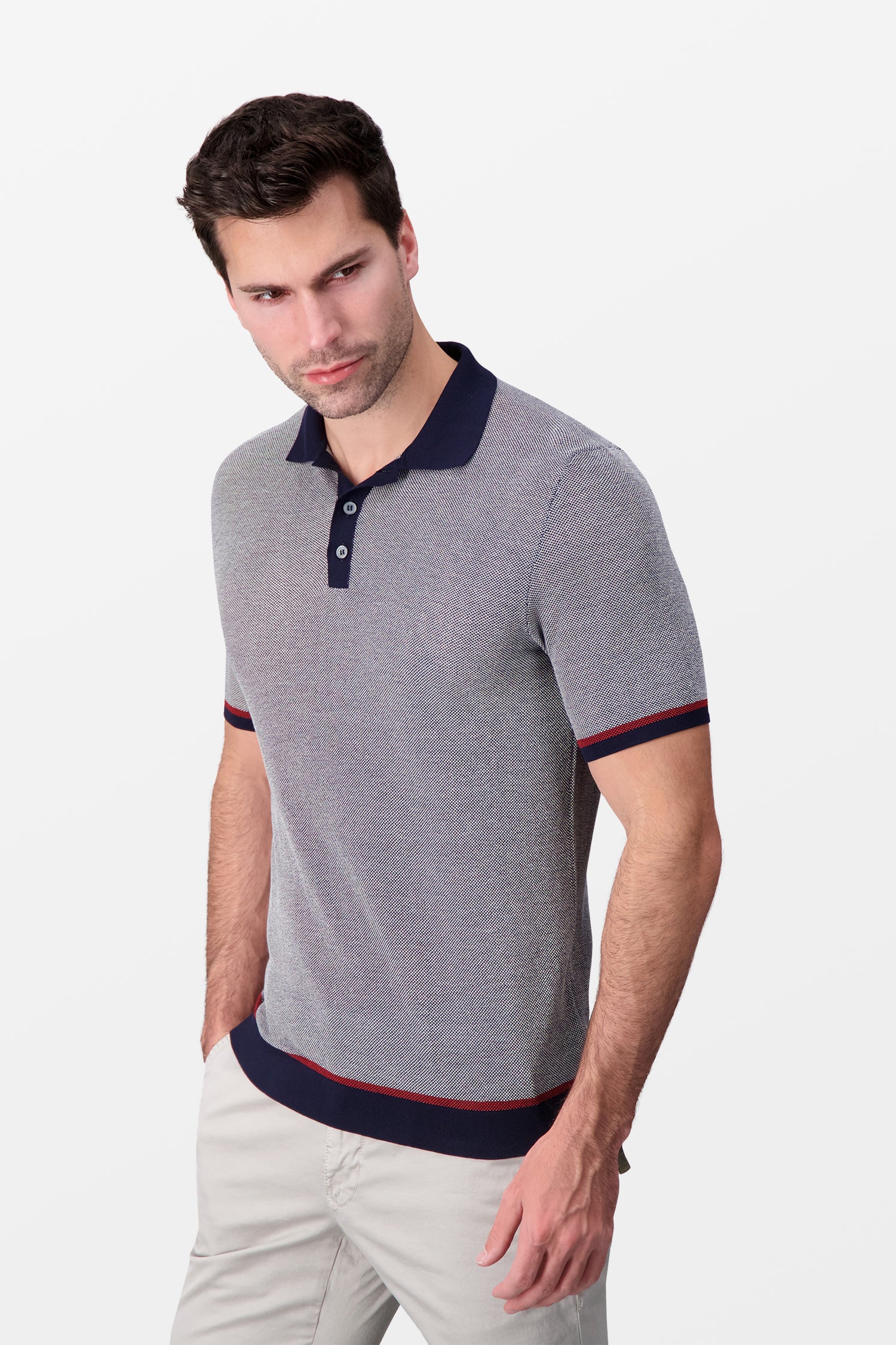 Zanone Grey Classic Polo
