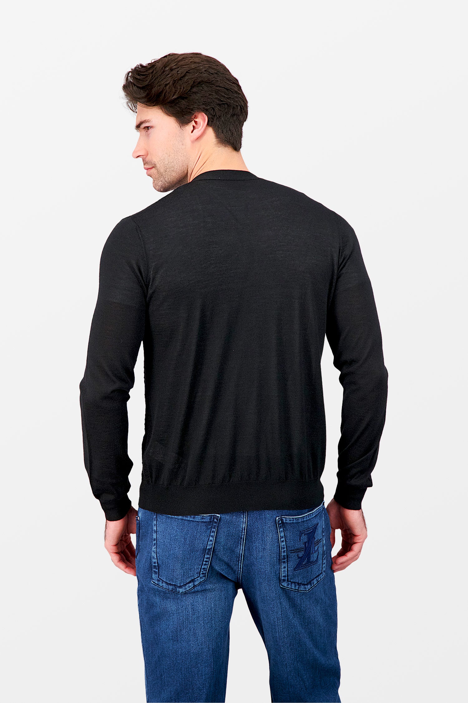 Zilli Black Buttoned Cardigan