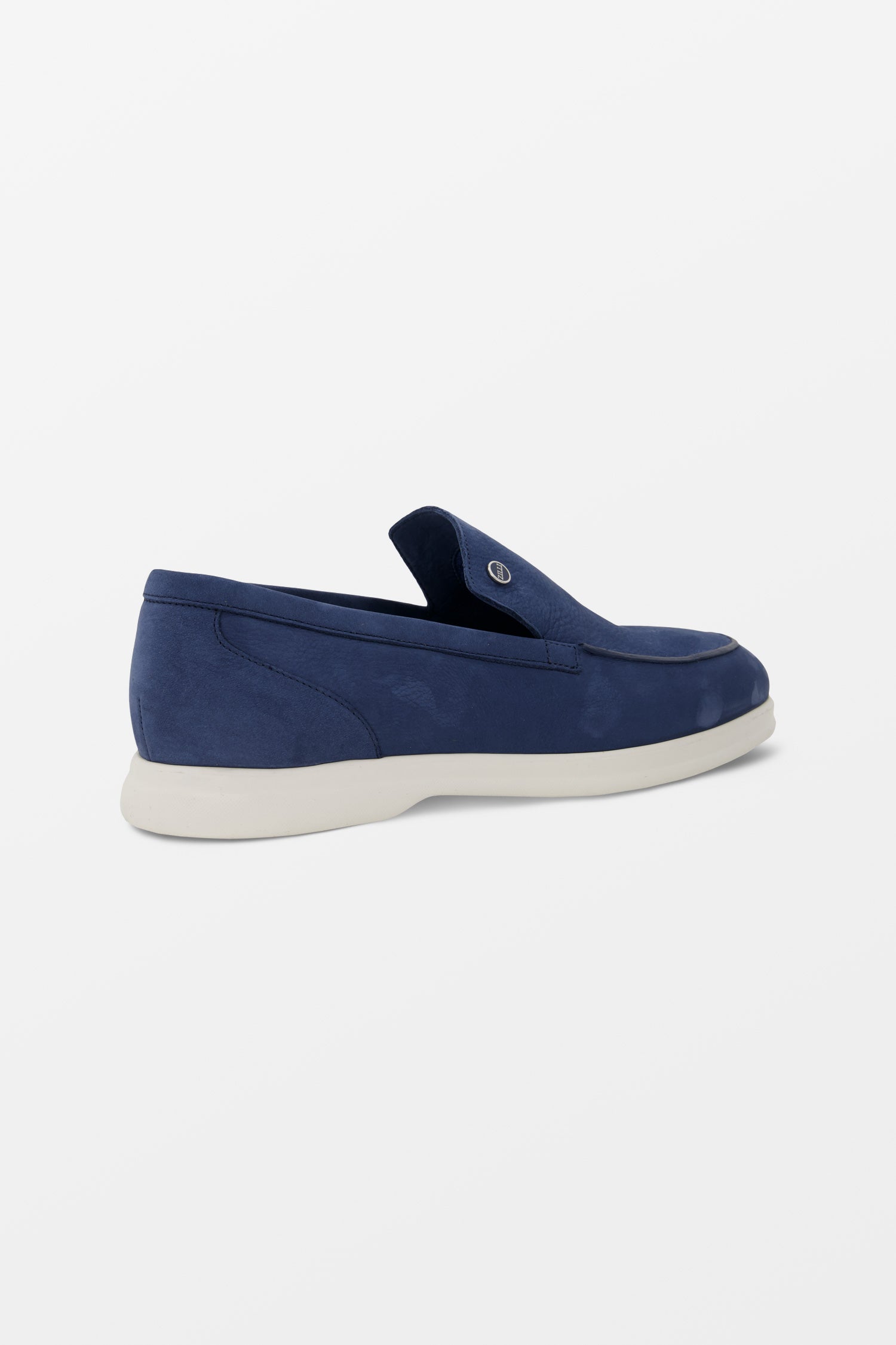 Zilli Blue Nubuck Casual Loafers